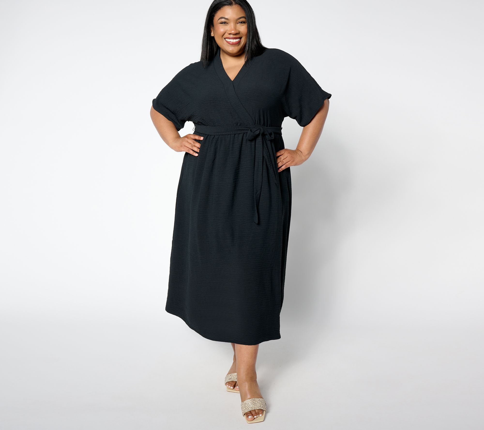 Attitudes by Renee Petite Textured Woven Dress