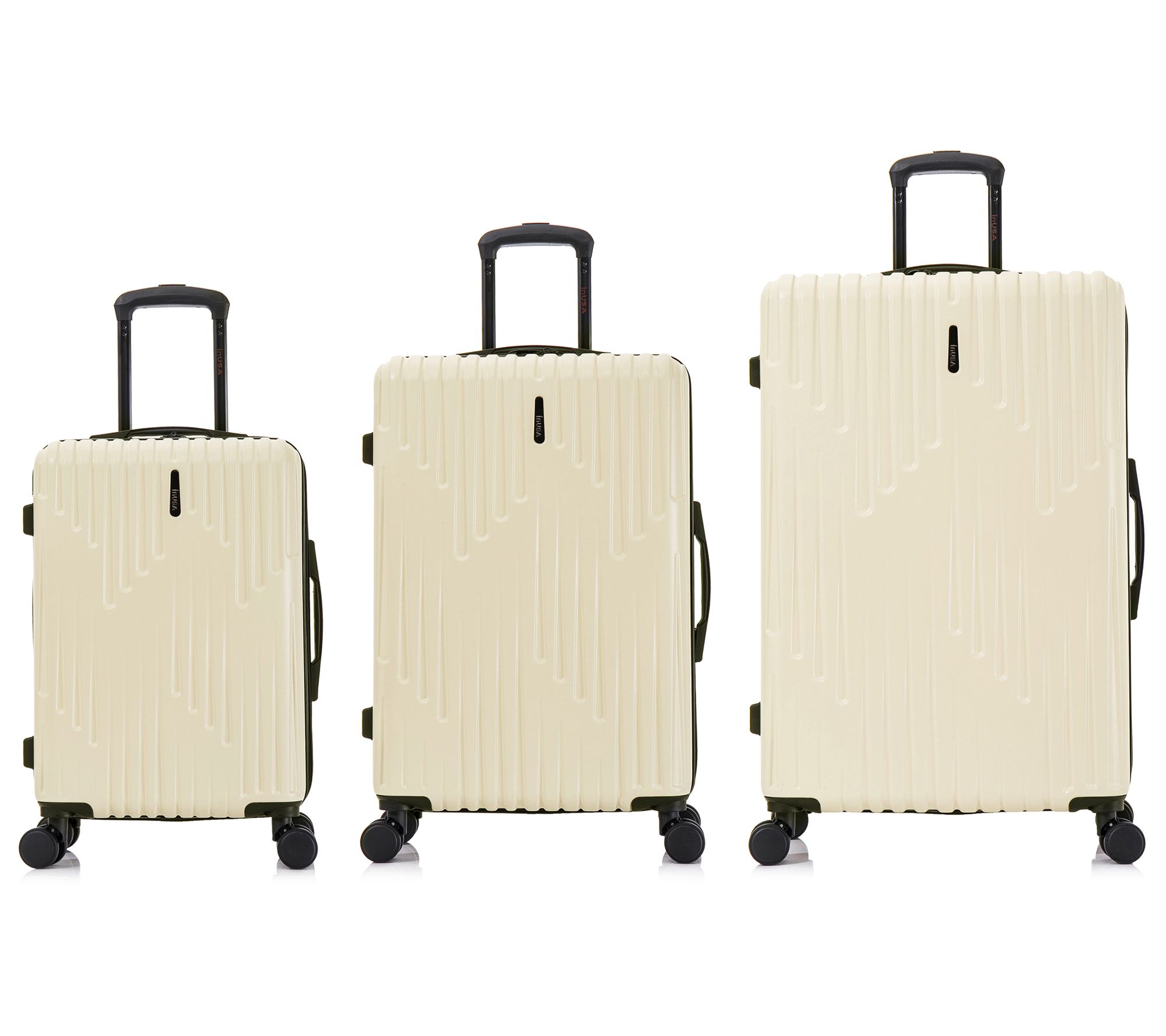InUSA Drip Lightweight Hardside Spinner 3-Piece Luggage Set