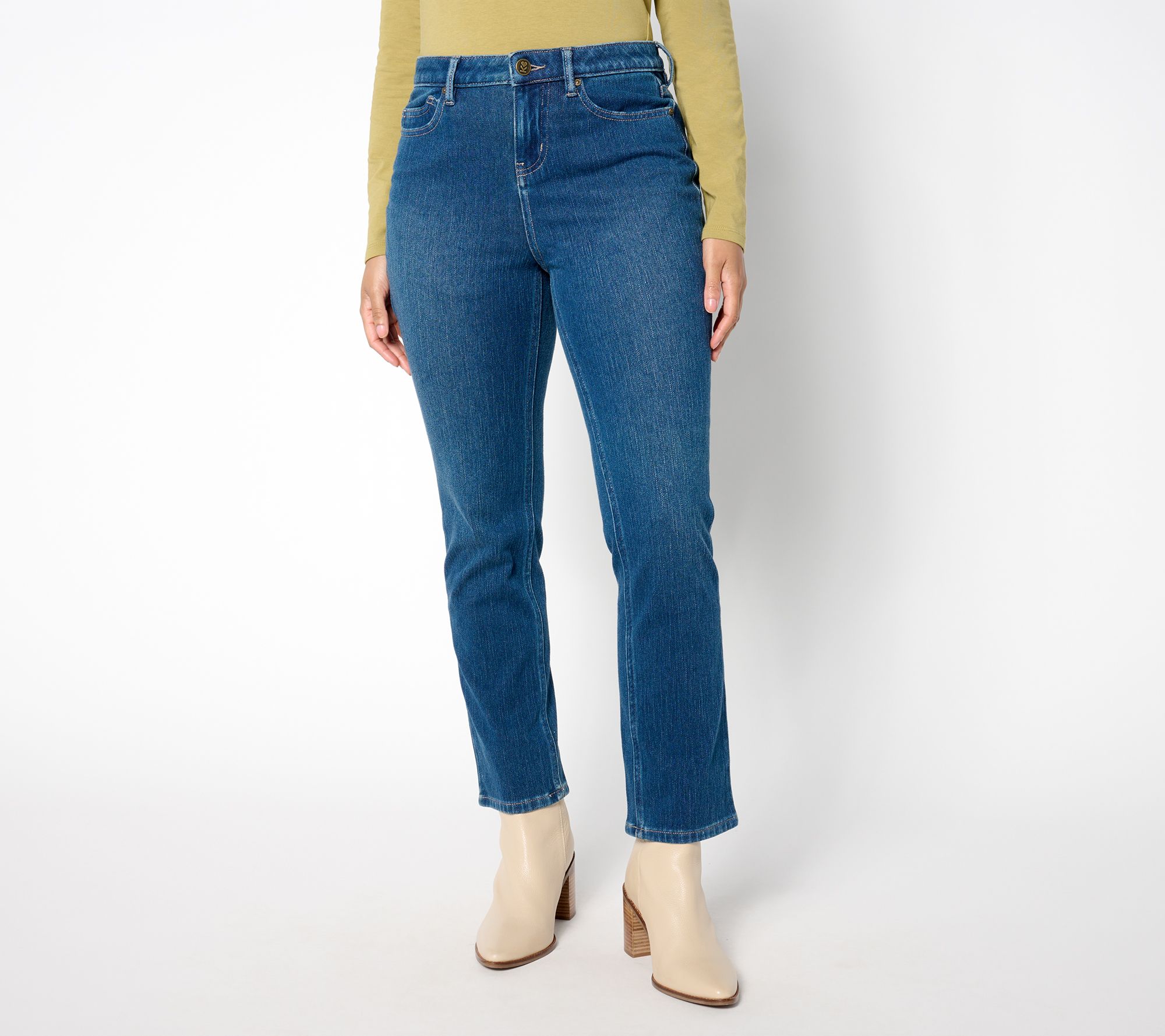 Belle by Kim Gravel Petite Flexibelle Curvy Pocket Jean