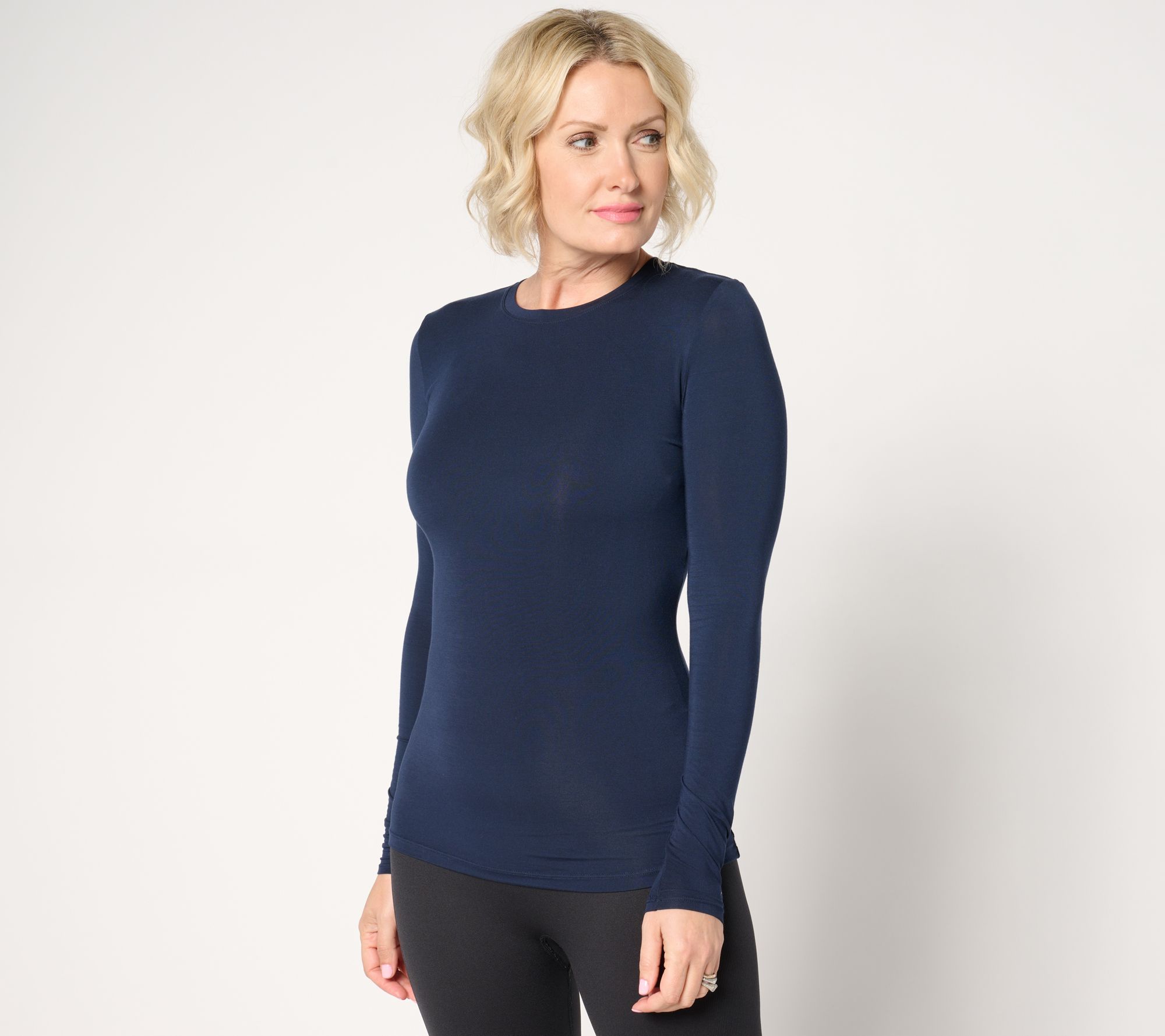 Cuddl Duds Layers Softwear with Stretch Long Sleeve Crew