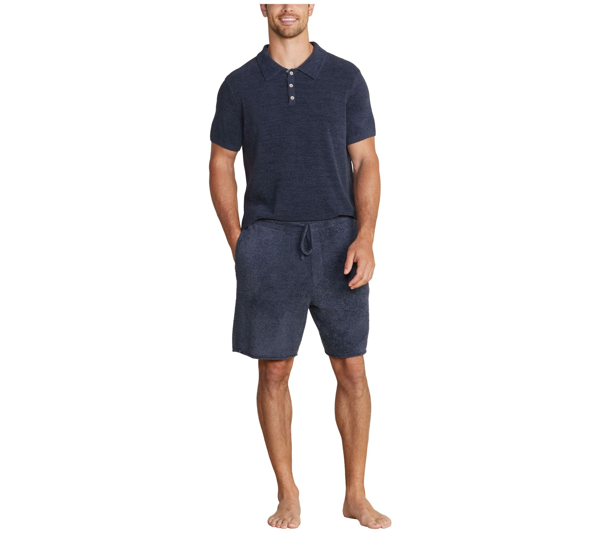 Barefoot Dreams CozyChic Lite Men's Rolled Edge Shorts
