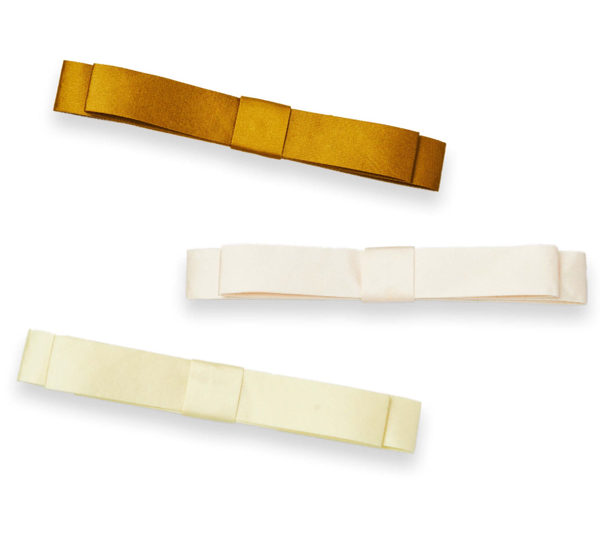 Violet & Brooks Sloane Satin Tailored Bow SlimClip Trio