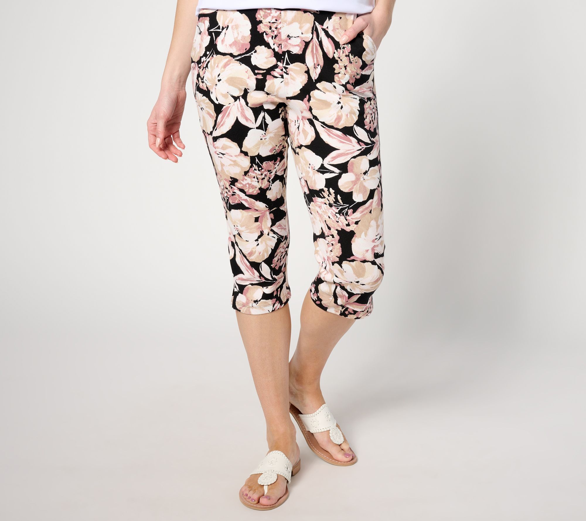 "As Is" Belle by Kim Gravel Perfect Pique Fresh Picked Capri, Tall