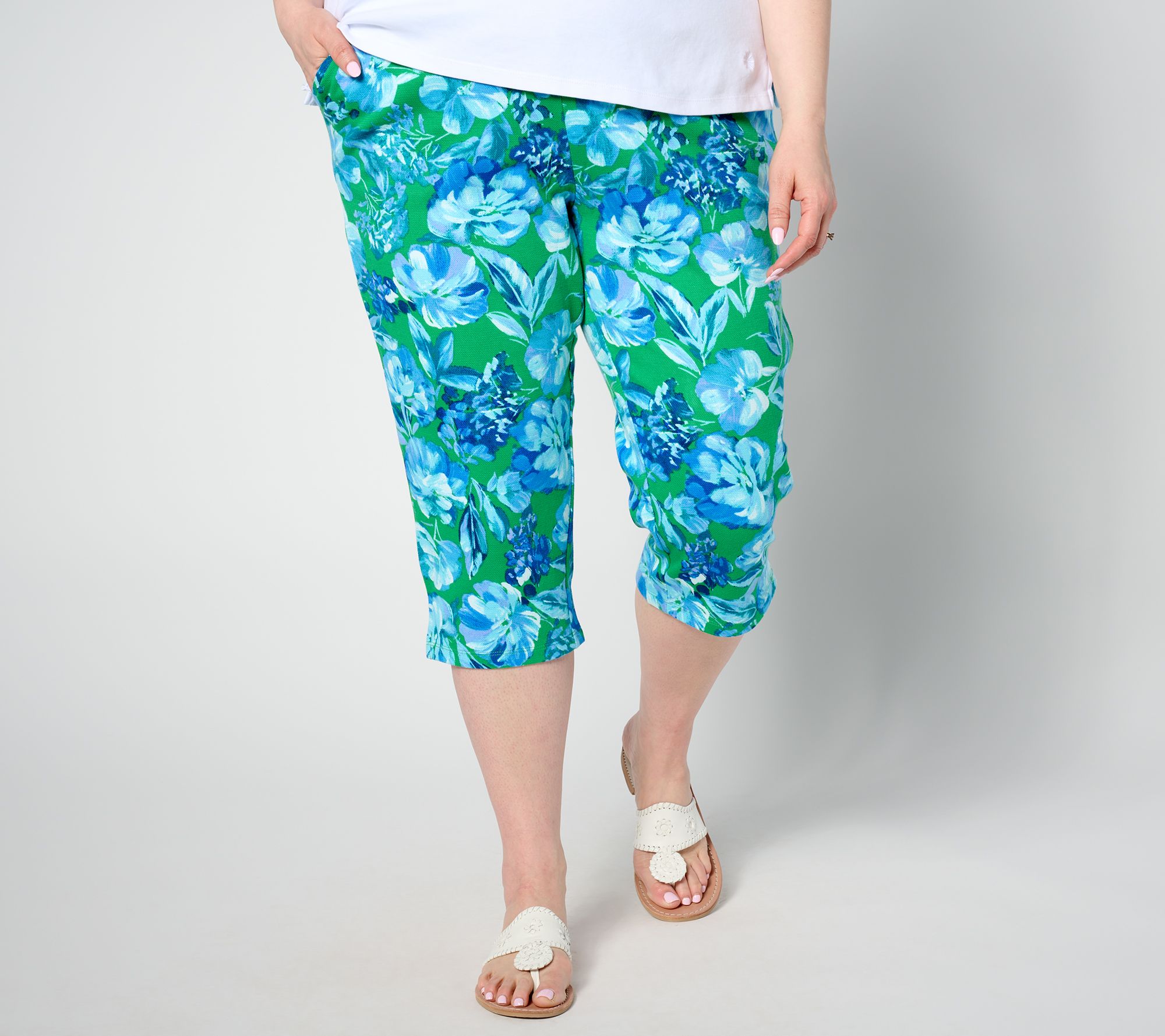 "As Is" Belle by Kim Gravel Perfect Pique Fresh Picked Capri, Tall