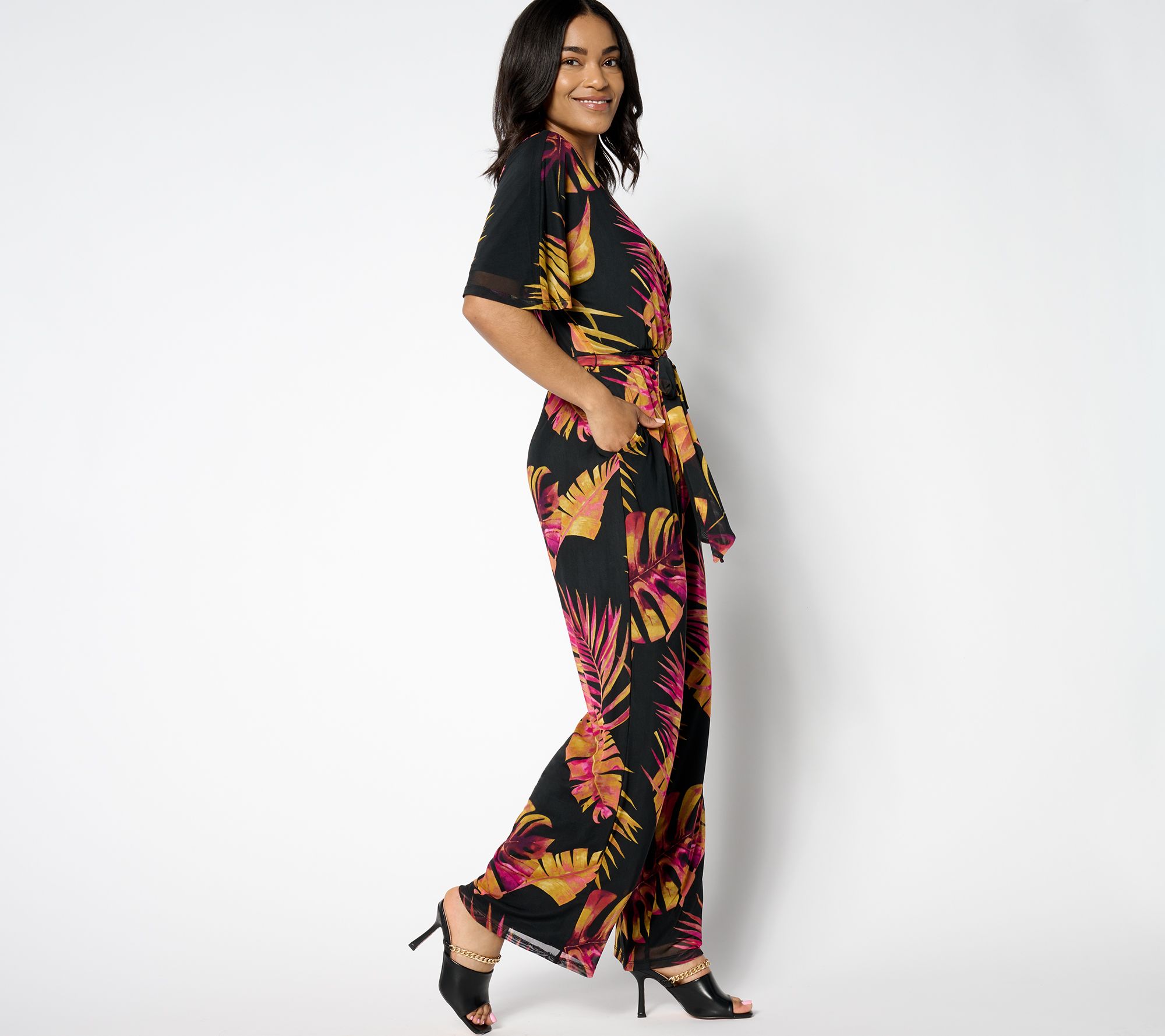 "As Is" Attitudes by Renee Regular Mesh Jumpsuit
