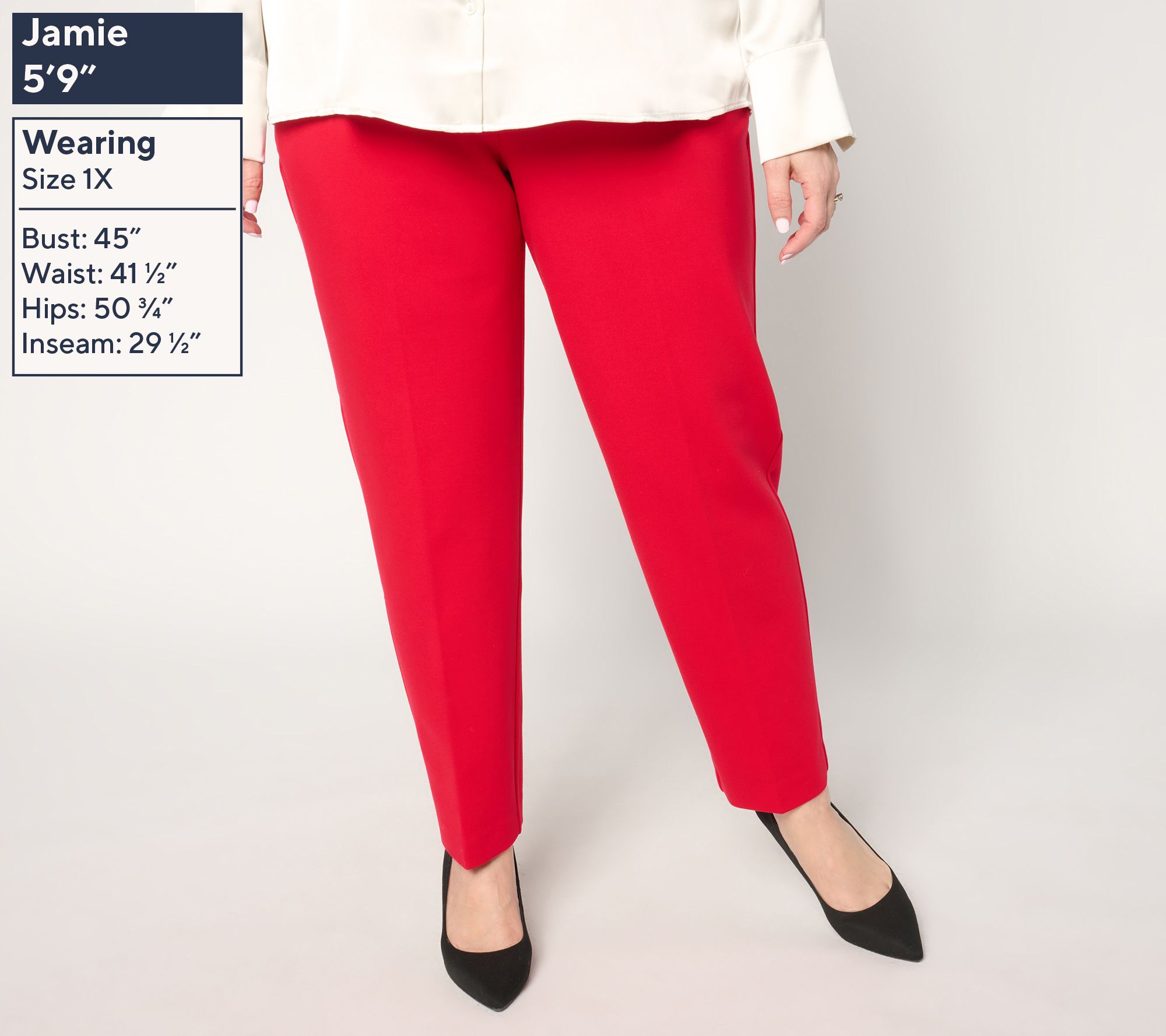 Susan Graver Modern Essentials Smart Ponte Pants - QVC.com