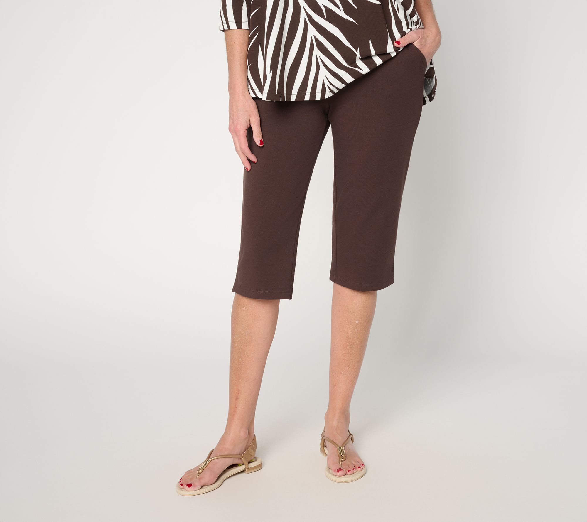 Denim & Co. Regular Duo Stretch Skimmer with Pockets