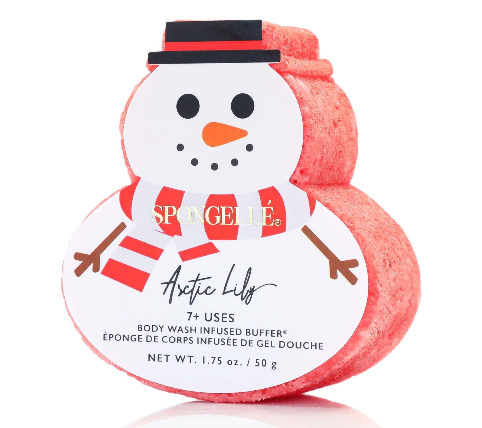 Spongelle Holiday Snowman Infused Body Wash Buffer - QVC.com
