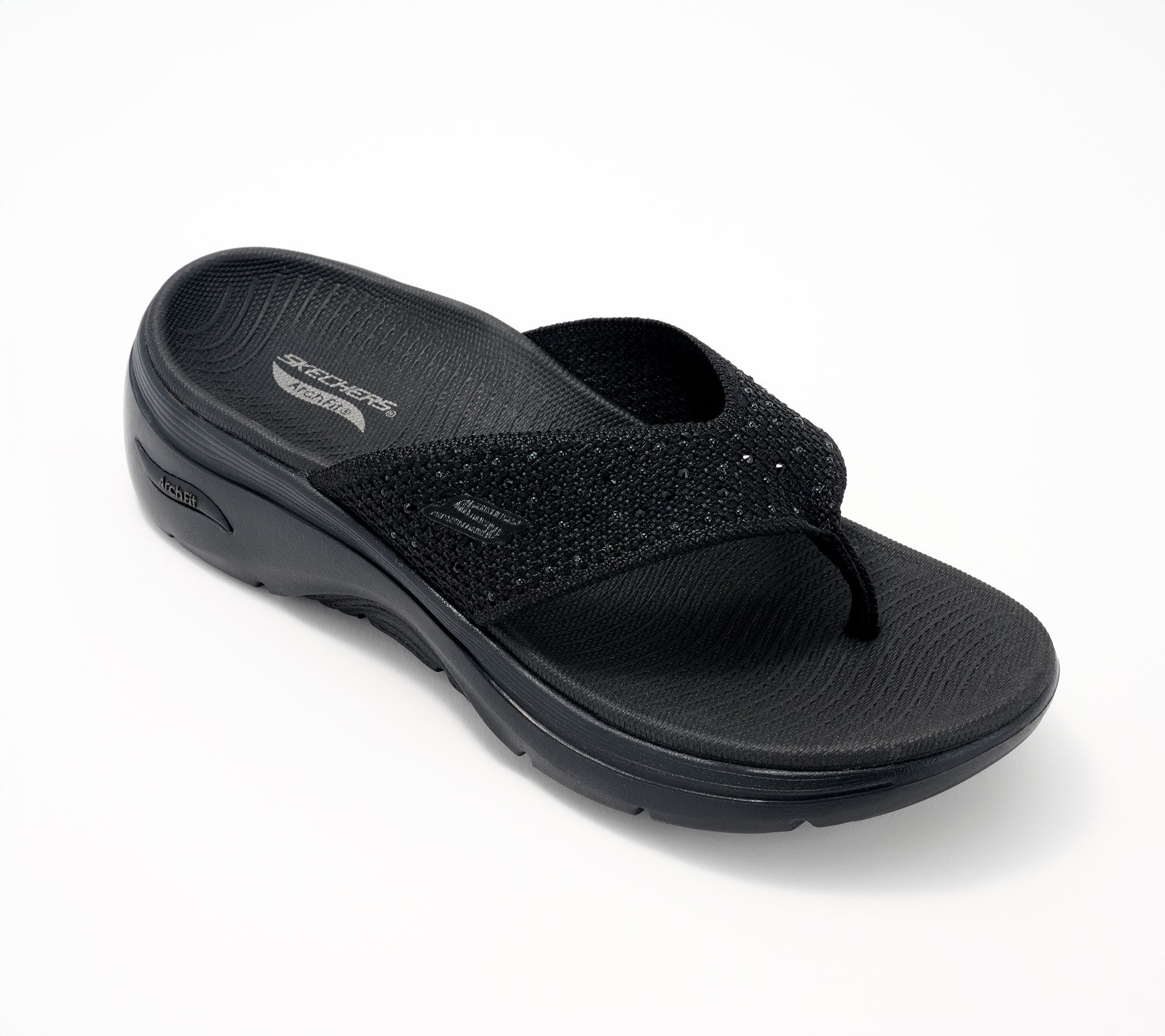 Skechers GO WALK Arch Fit 2.0 Rhinestone Thong Sandals