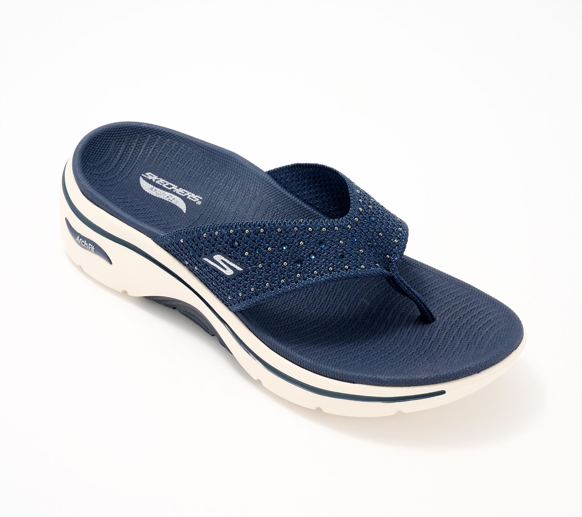 Skechers GO WALK Arch Fit 2.0 Rhinestone Thong Sandals
