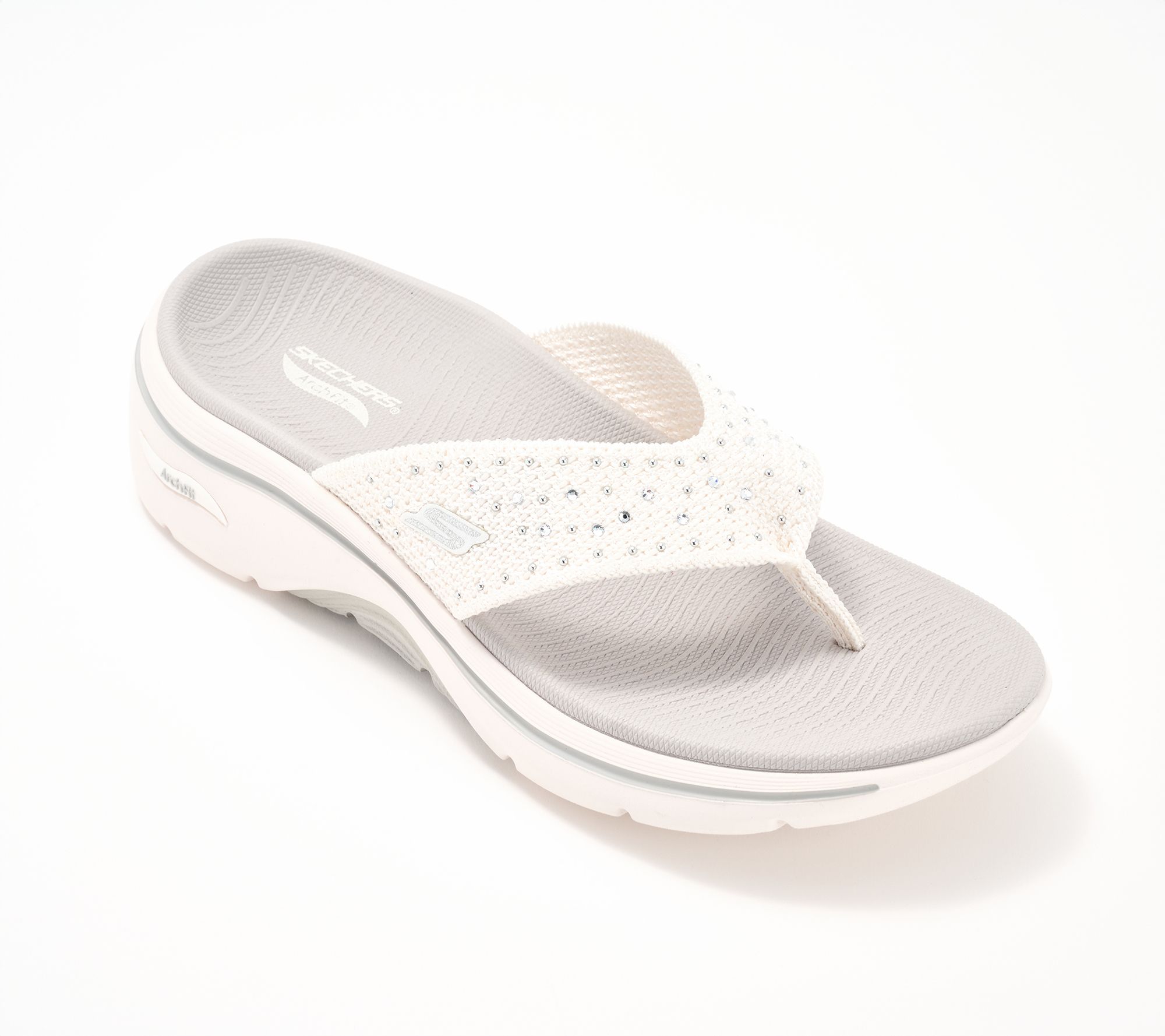 Skechers GO WALK Arch Fit 2.0 Rhinestone Thong Sandals