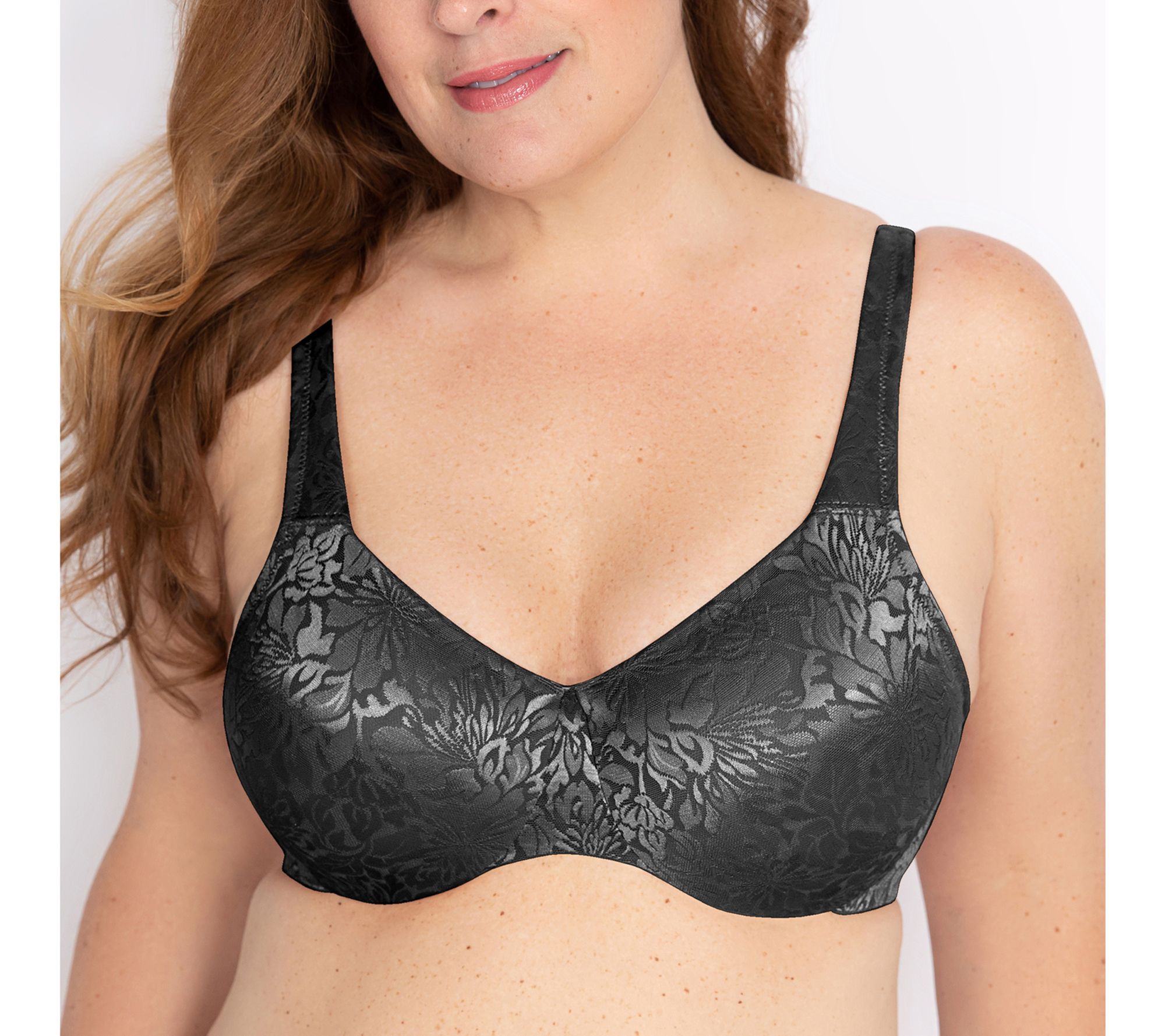 Lunaire Floral Jacquard Minimizer Underwire Bra