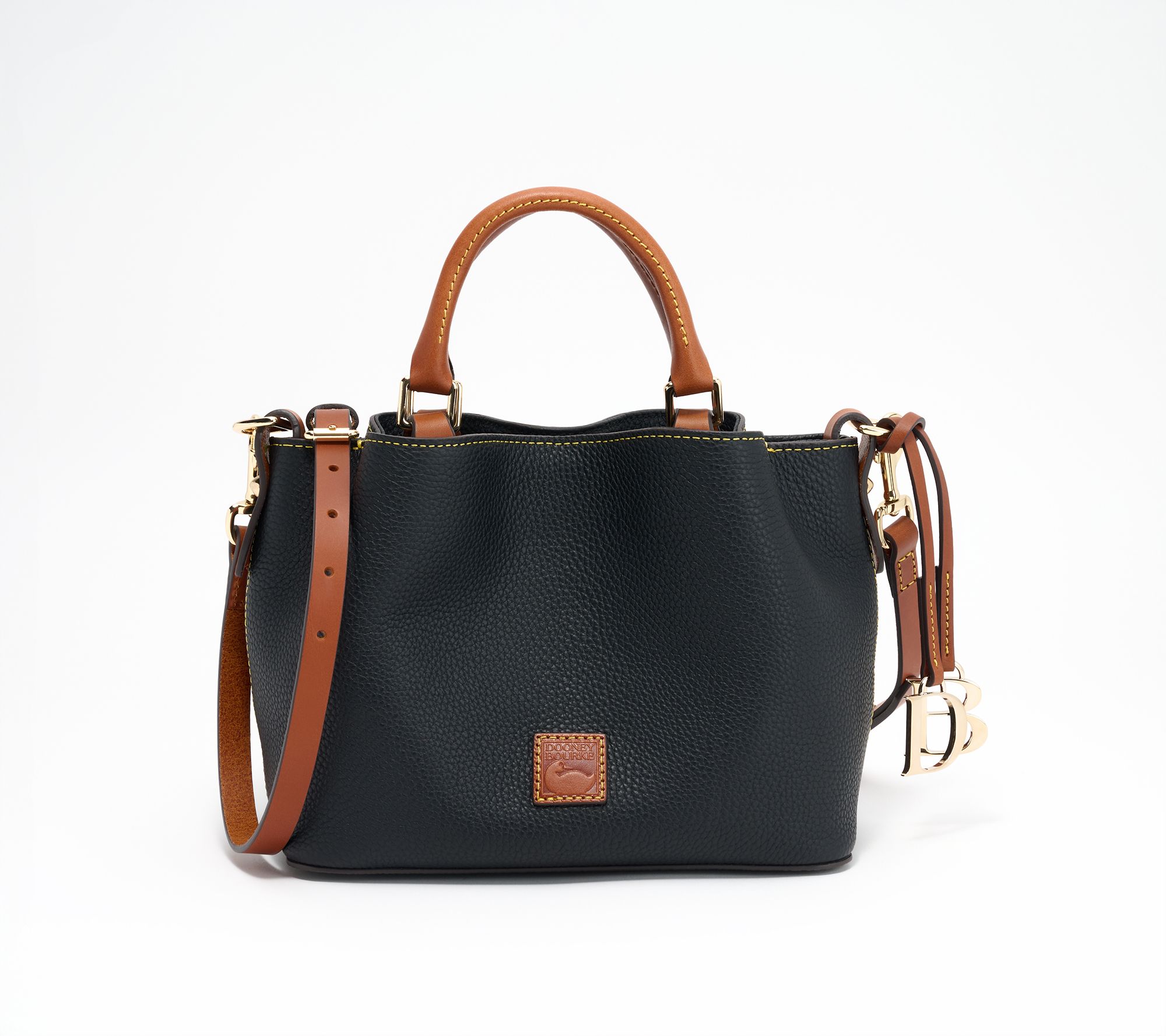 Dooney & Bourke Pebble Leather Mini Barlow Top Handle Satchel