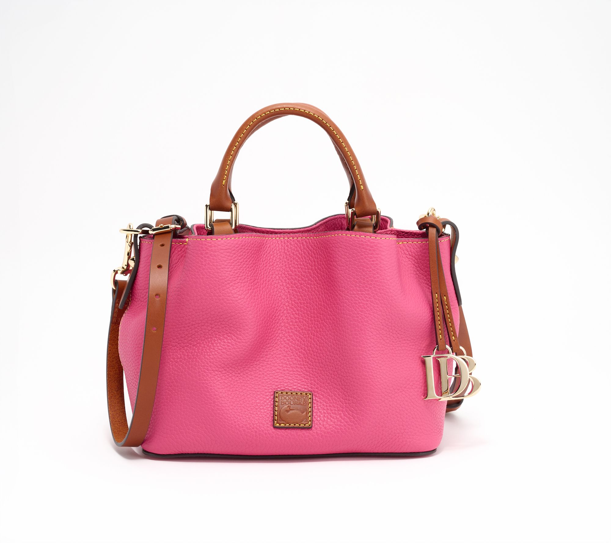 Dooney & Bourke Pebble Leather Mini Barlow Top Handle Satchel