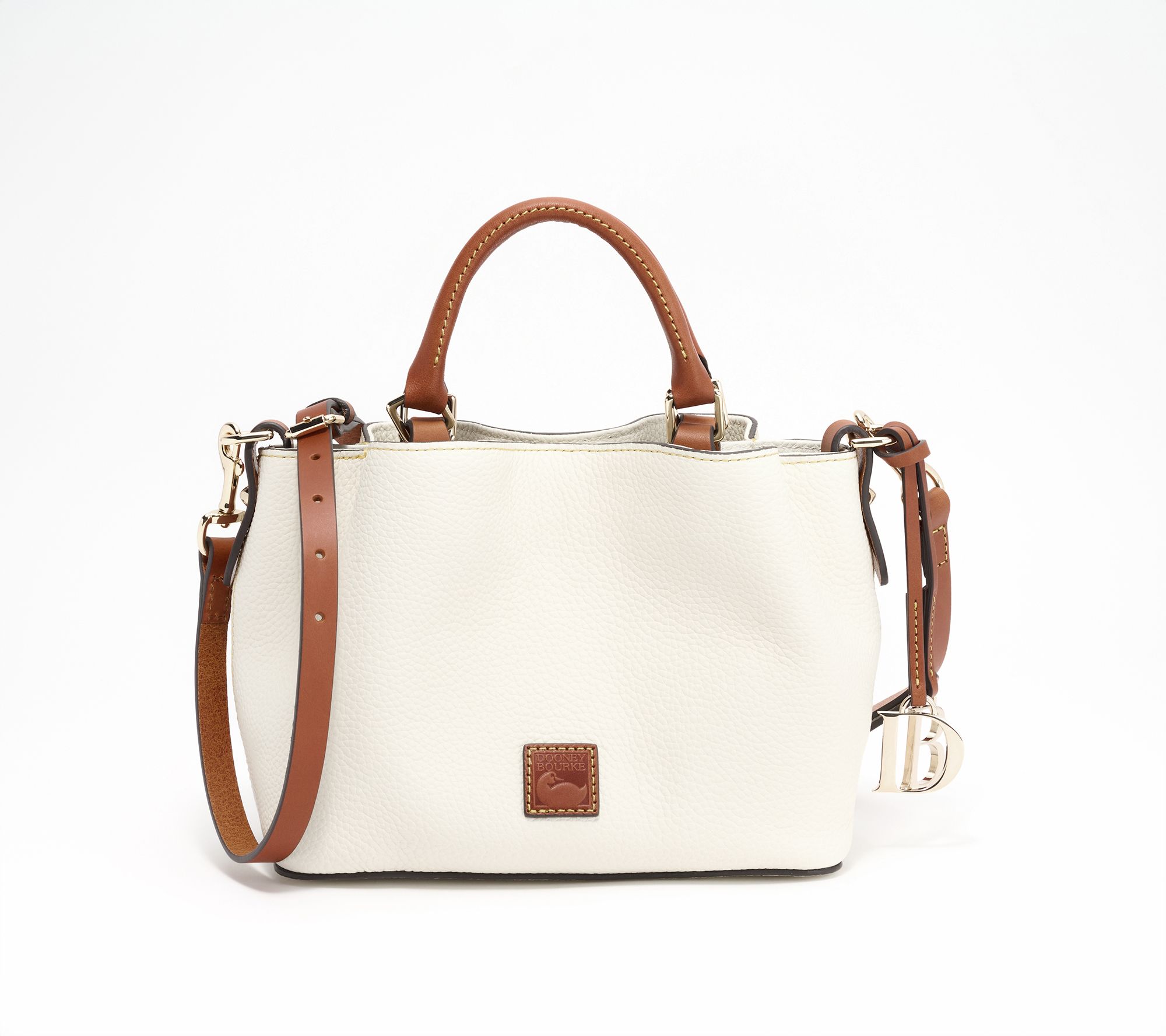 Dooney & Bourke Pebble Leather Mini Barlow Top Handle Satchel