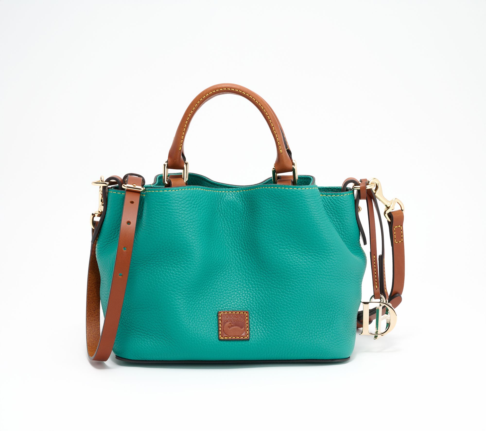 Dooney & Bourke Pebble Leather Mini Barlow Top Handle Satchel