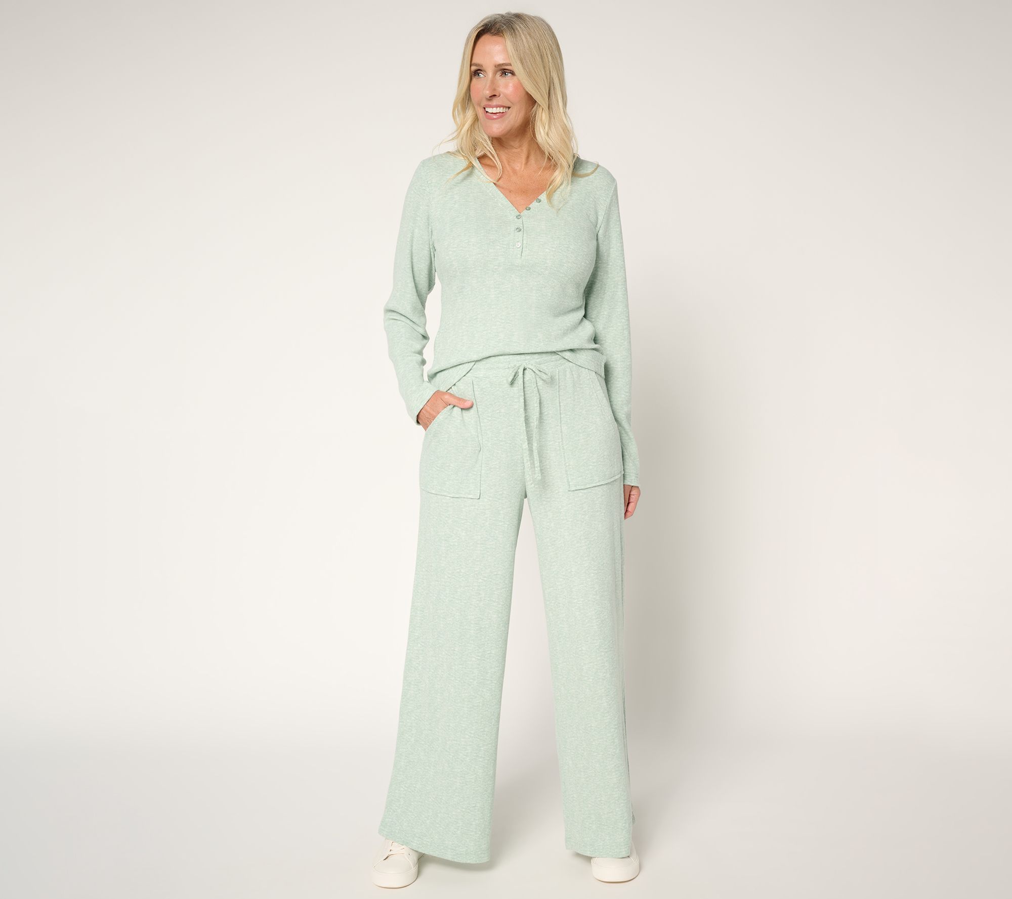 Berkshire Homewear Divine Soft Waffle 2-Piece Lounge Set