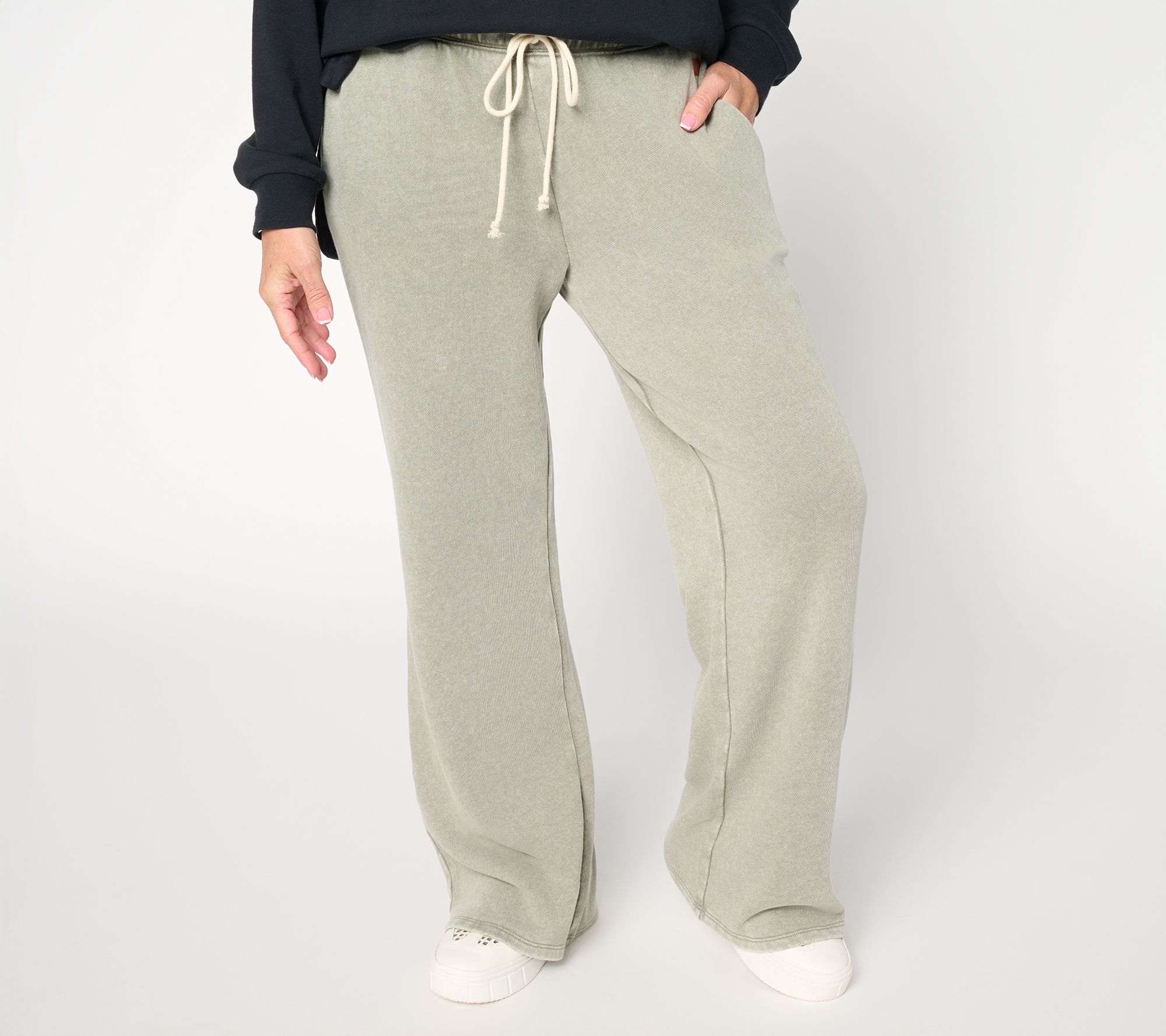 Peace Love World Tall French Terry Full Length Pants