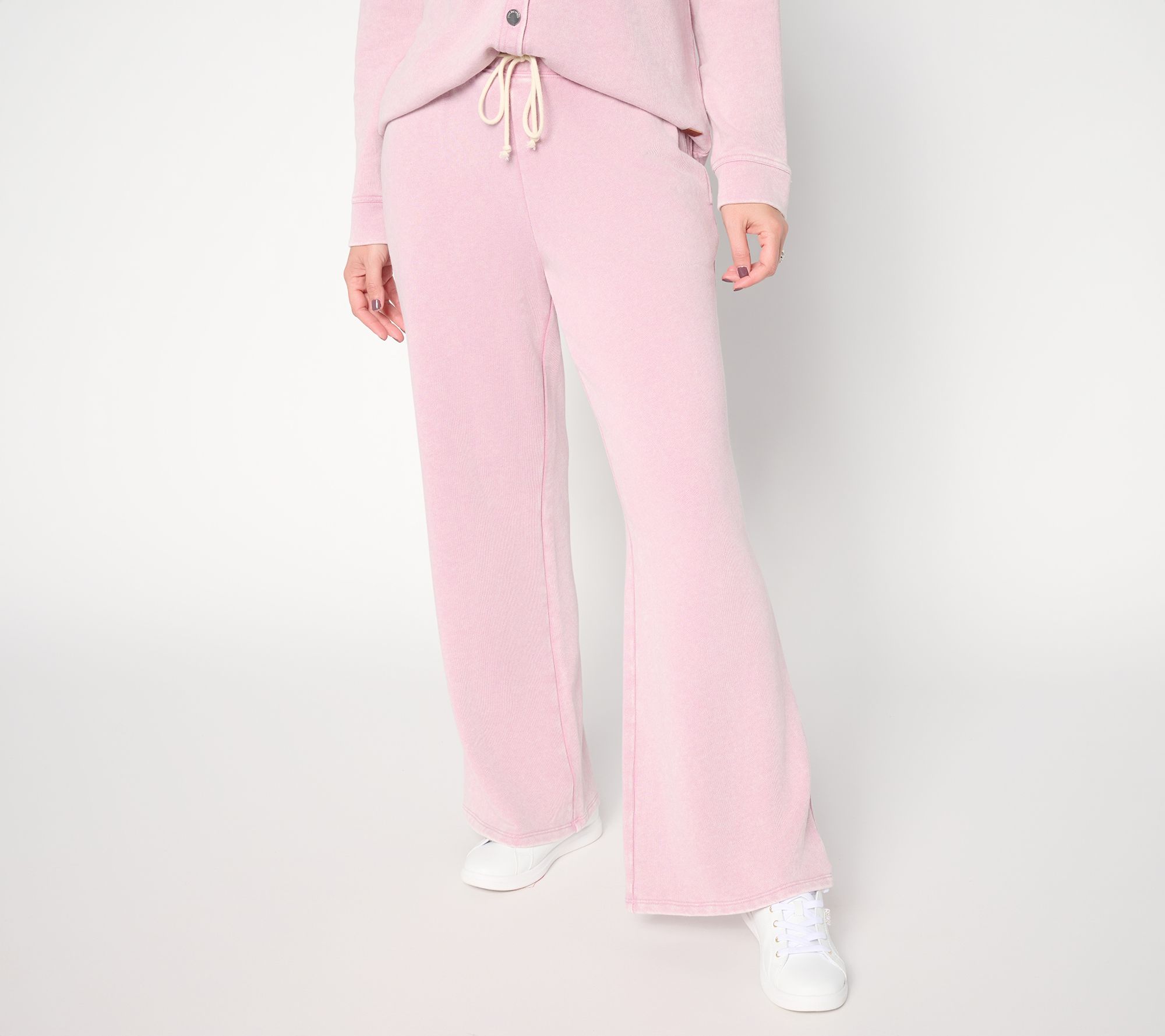 Peace Love World Tall French Terry Full Length Pants