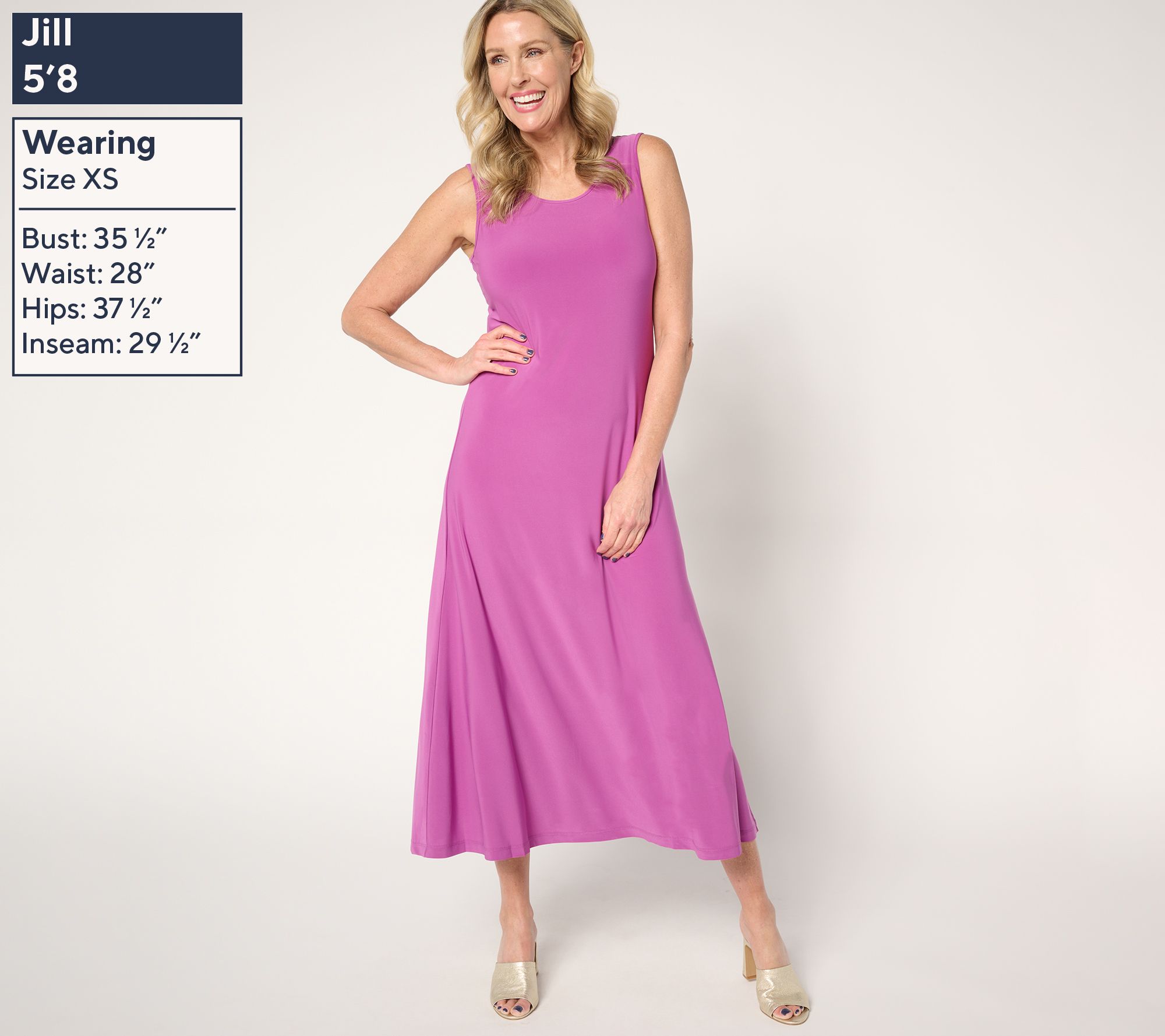 Attitudes by Renee Petite Como Jersey Tank Maxi Dress - QVC.com Attitudes by Renee Petite Como Jersey Tank Maxi Dress - QVC.com