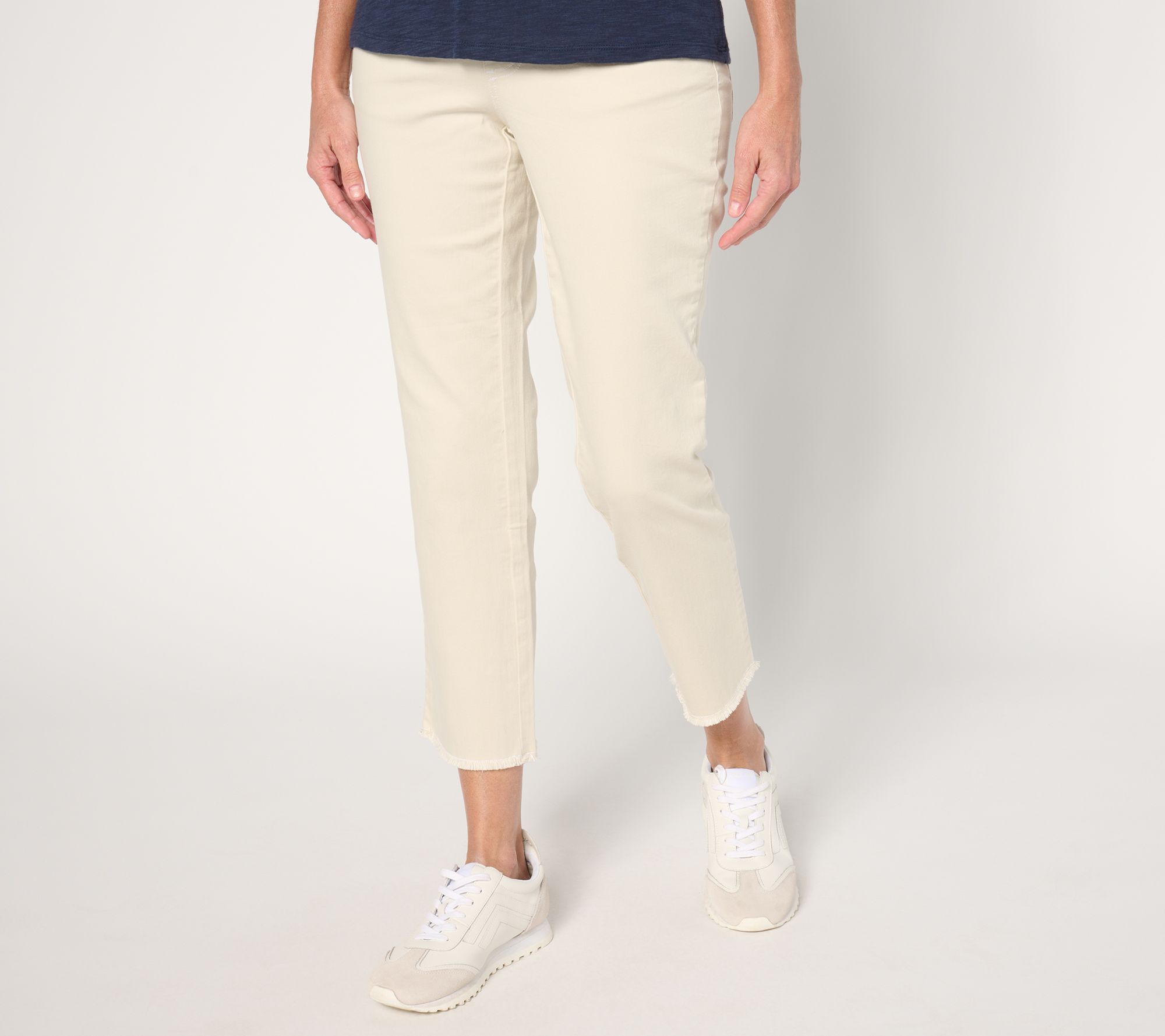 "As Is" Belle by Kim Gravel Reg TripleLuxe Twill Sailor Cropped Jean
