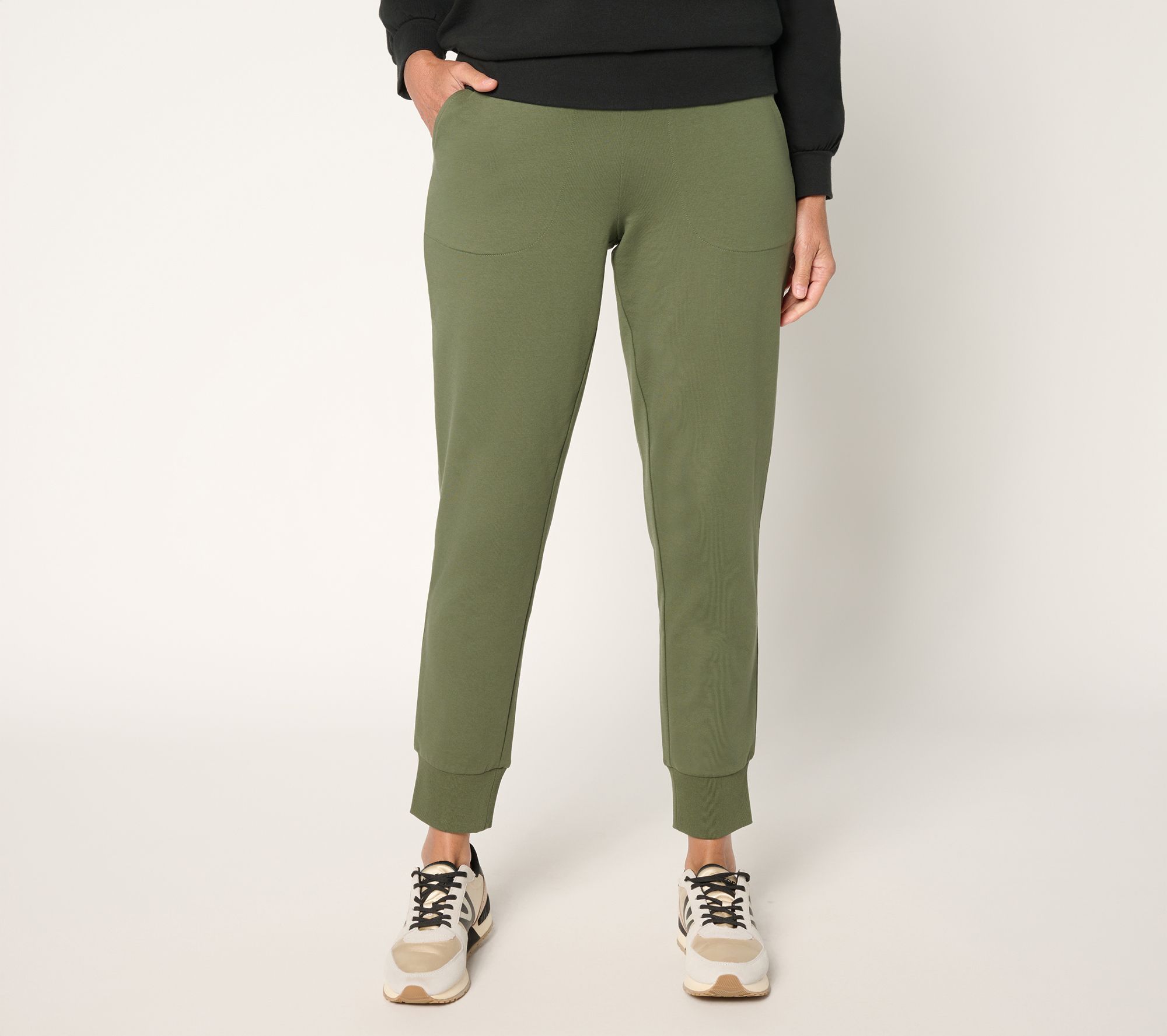 Denim & Co. Active Tall French Terry Ankle Length Jogger