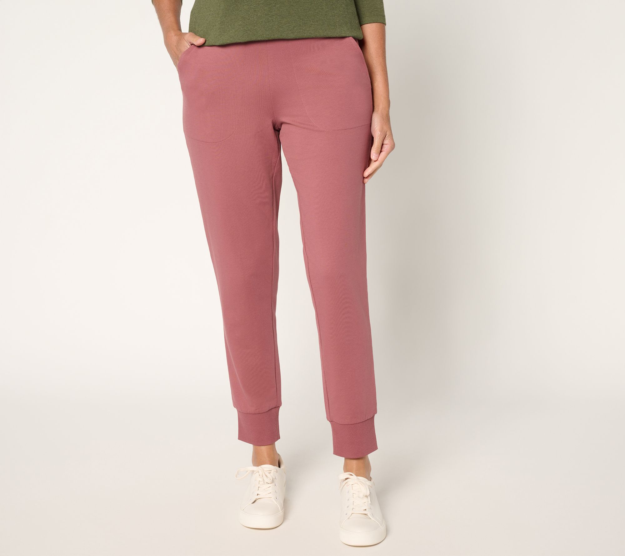 Denim & Co. Active Tall French Terry Ankle Length Jogger