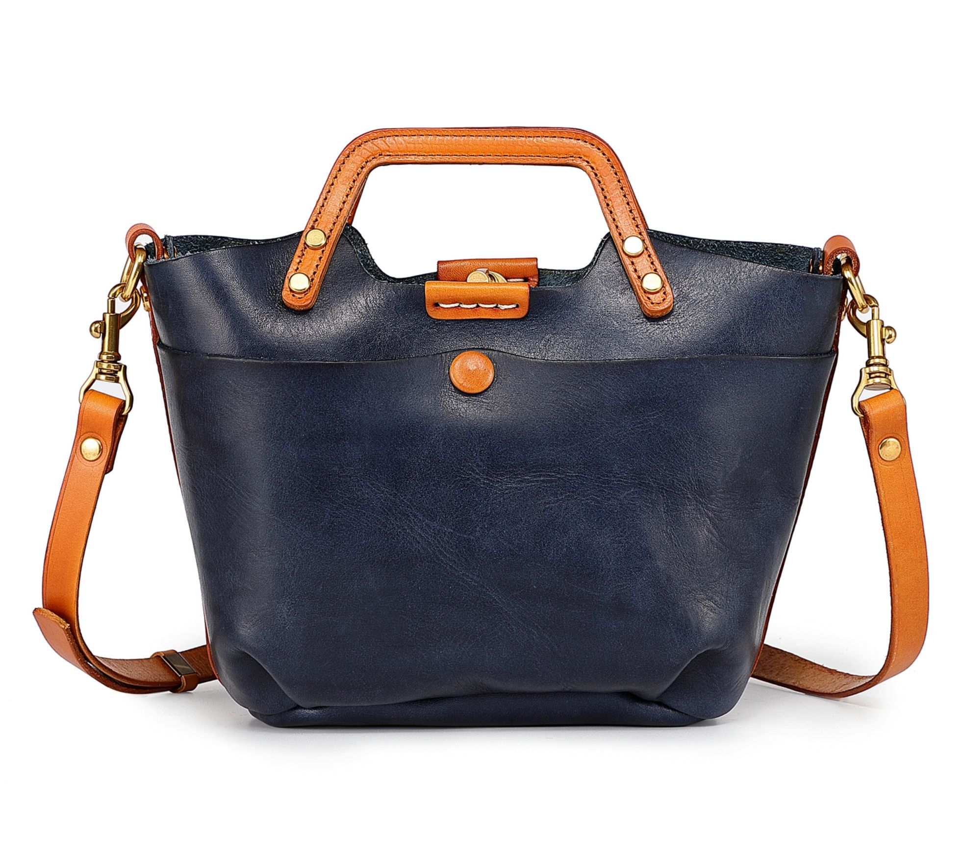 Old Trend Sprout Mini Land Leather Tote with Crossbody Strap