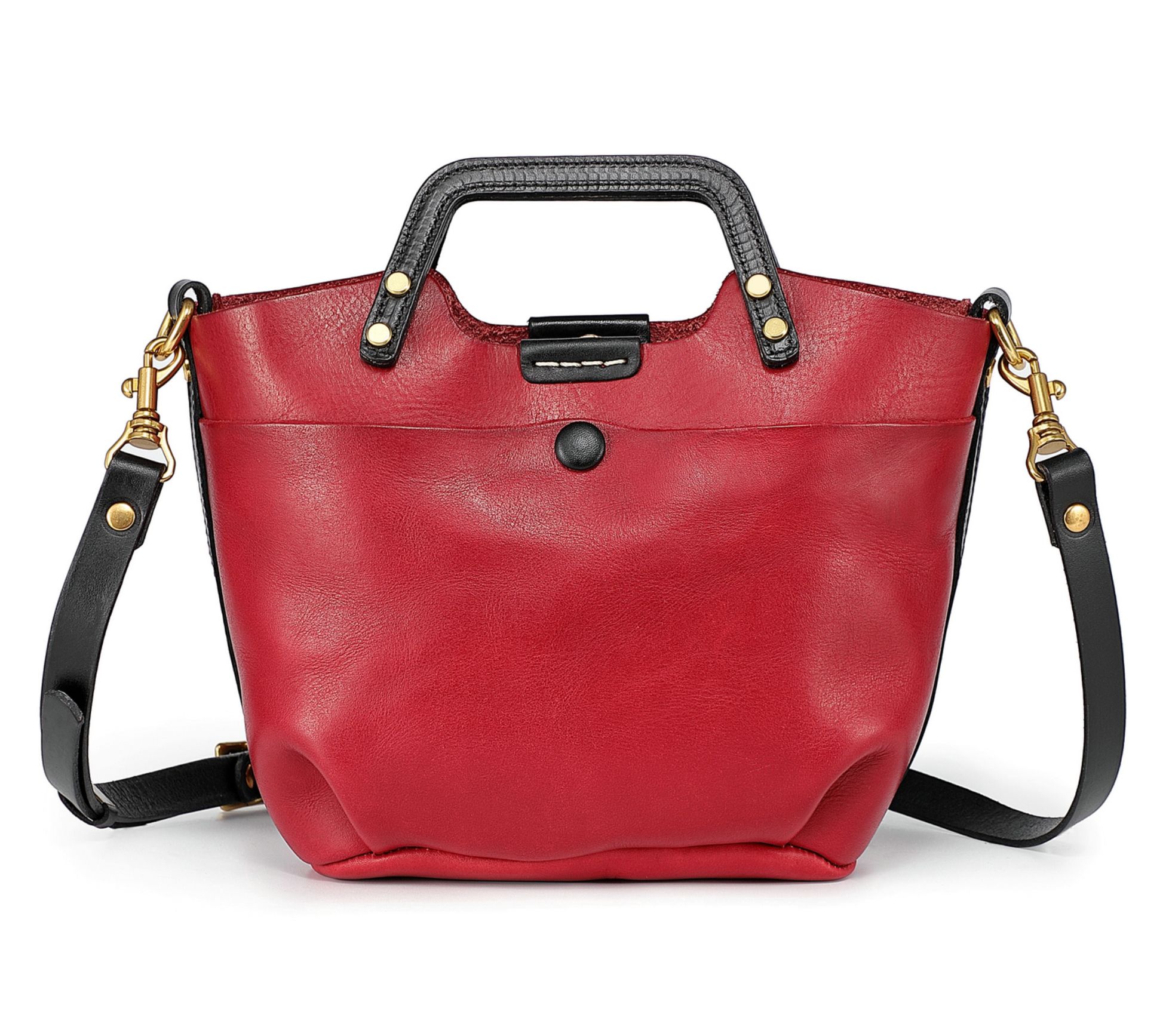 Old Trend Sprout Mini Land Leather Tote with Crossbody Strap