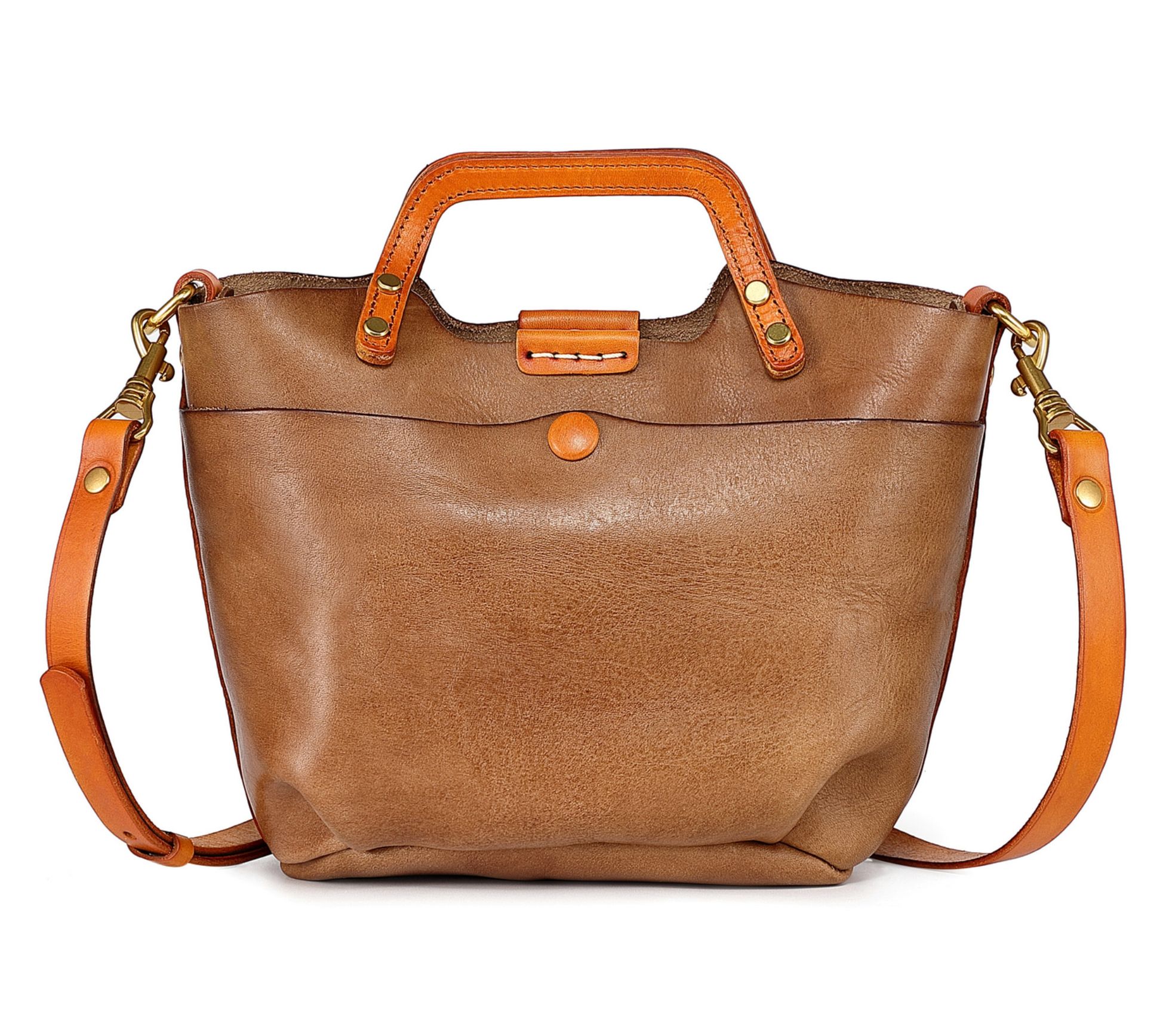 Old Trend Sprout Mini Land Leather Tote with Crossbody Strap