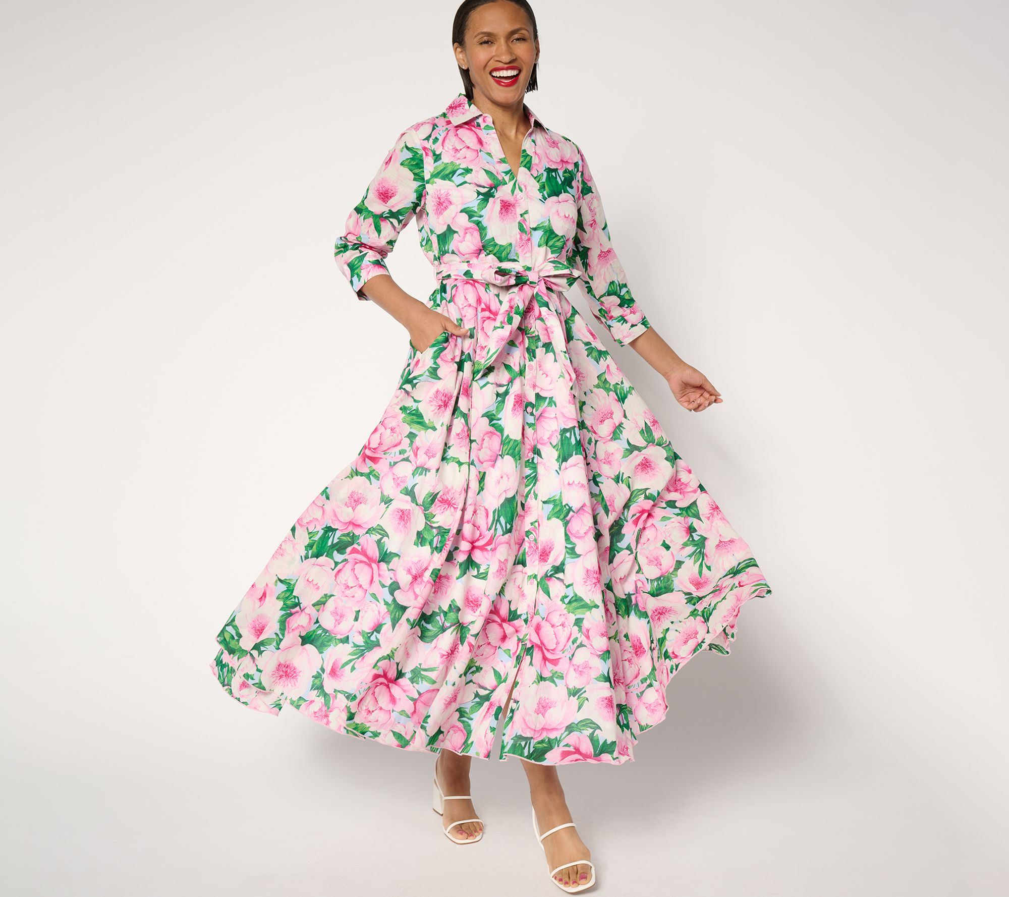 carla rockmore shirt dress As Is