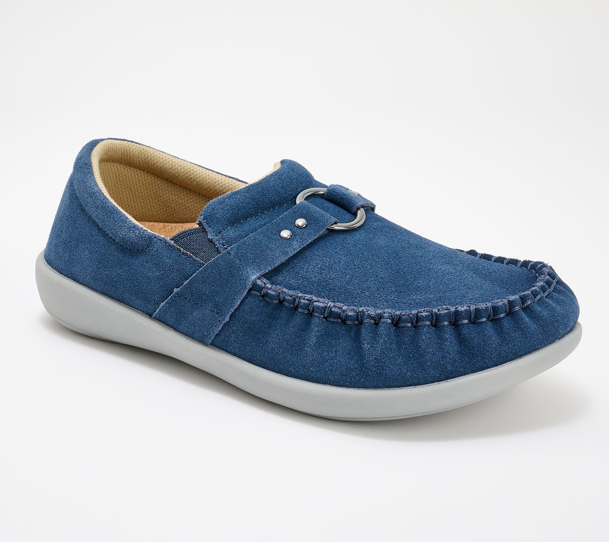 Revitalign Orthotic Suede Slip-Ons - Siesta Ascend