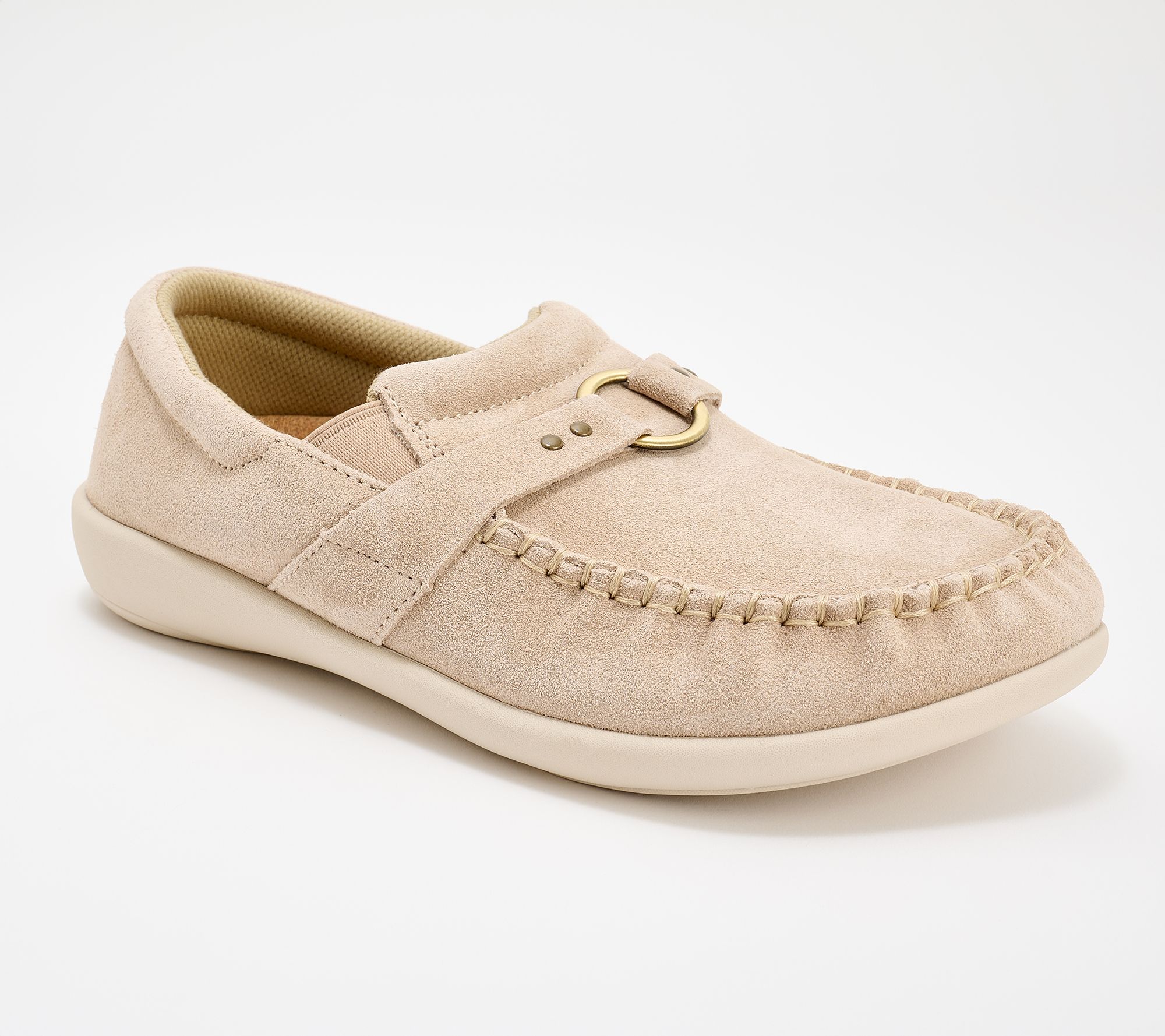 Revitalign Orthotic Suede Slip-Ons - Siesta Ascend