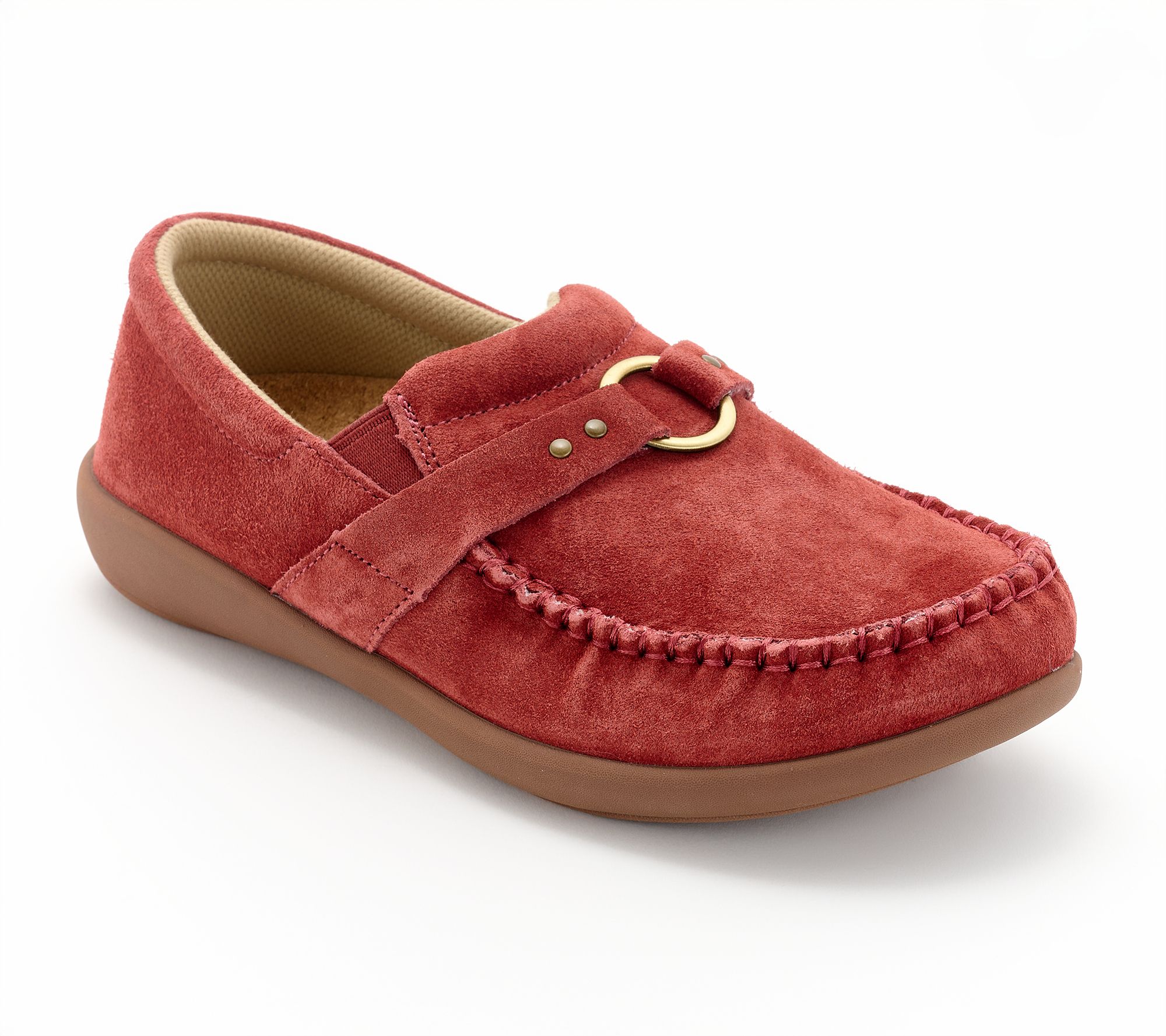 Revitalign Orthotic Suede Slip-Ons - Siesta Ascend