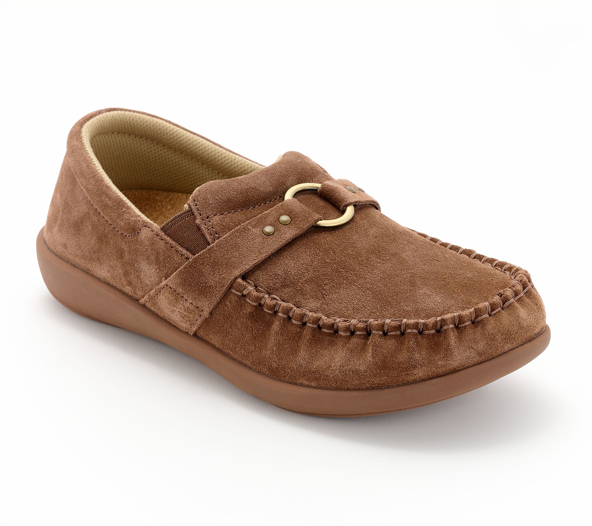 Revitalign Orthotic Suede Slip-Ons - Siesta Ascend