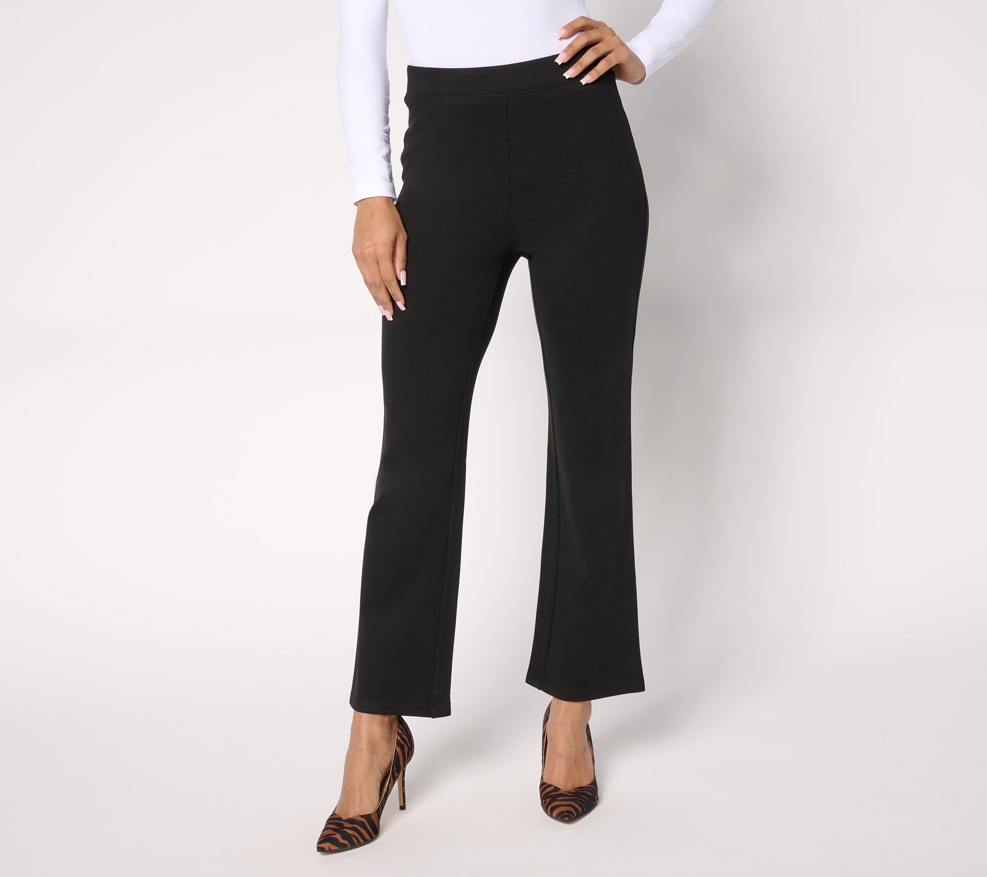"As Is" nicole by Nicole Miller Petite Sculpted Pull On Ponte Pant