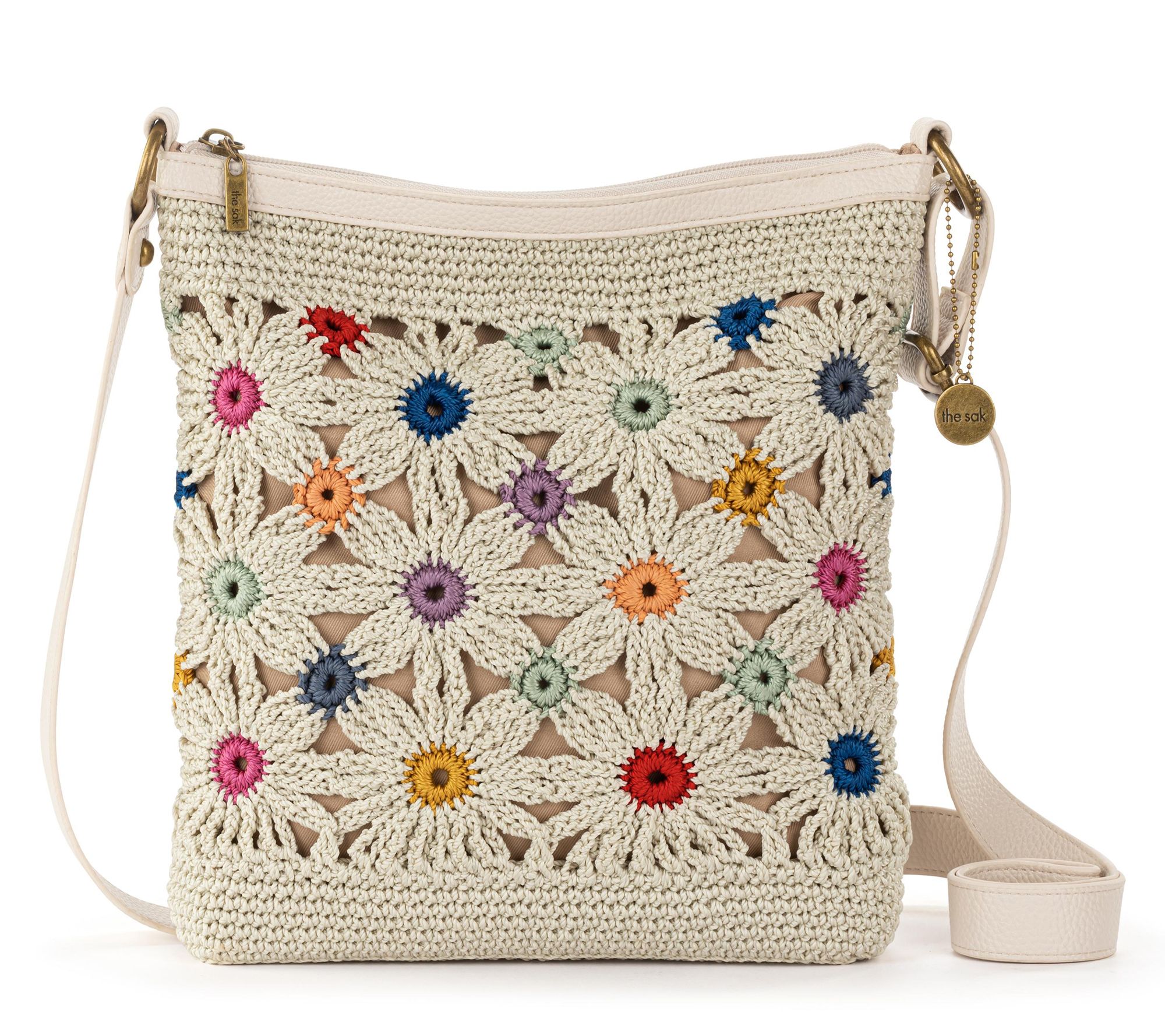 The Sak Lucia Floral Crochet Crossbody