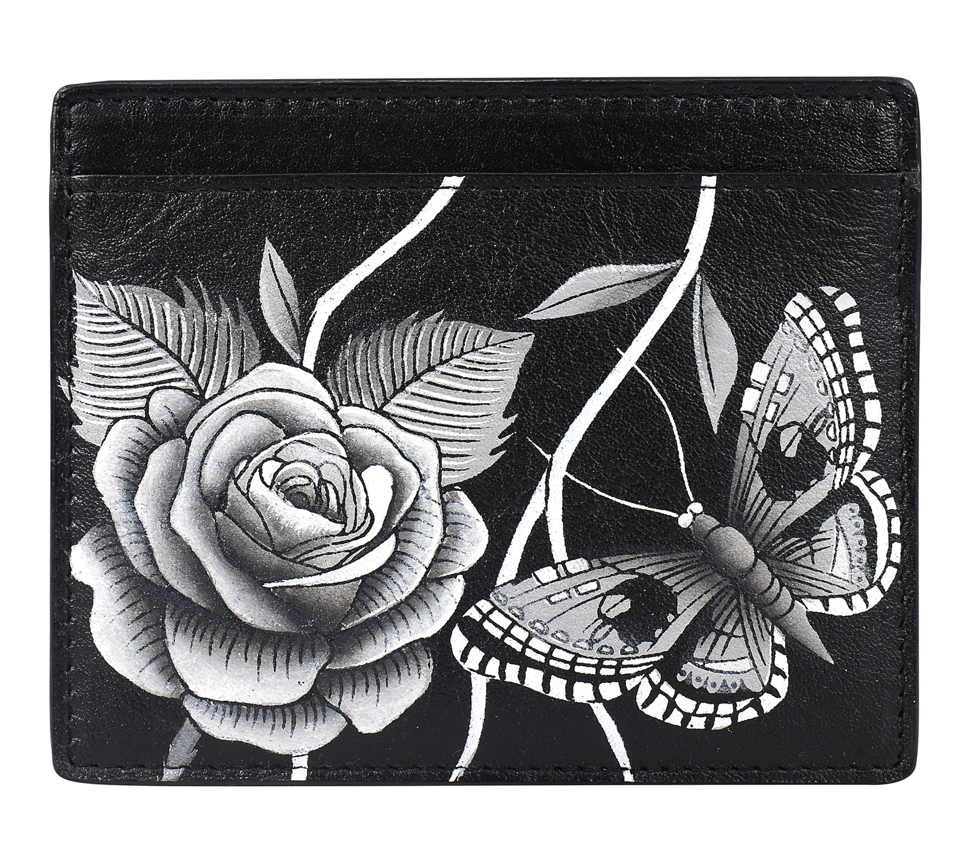 Anushcka Painted Leather Card Holder
