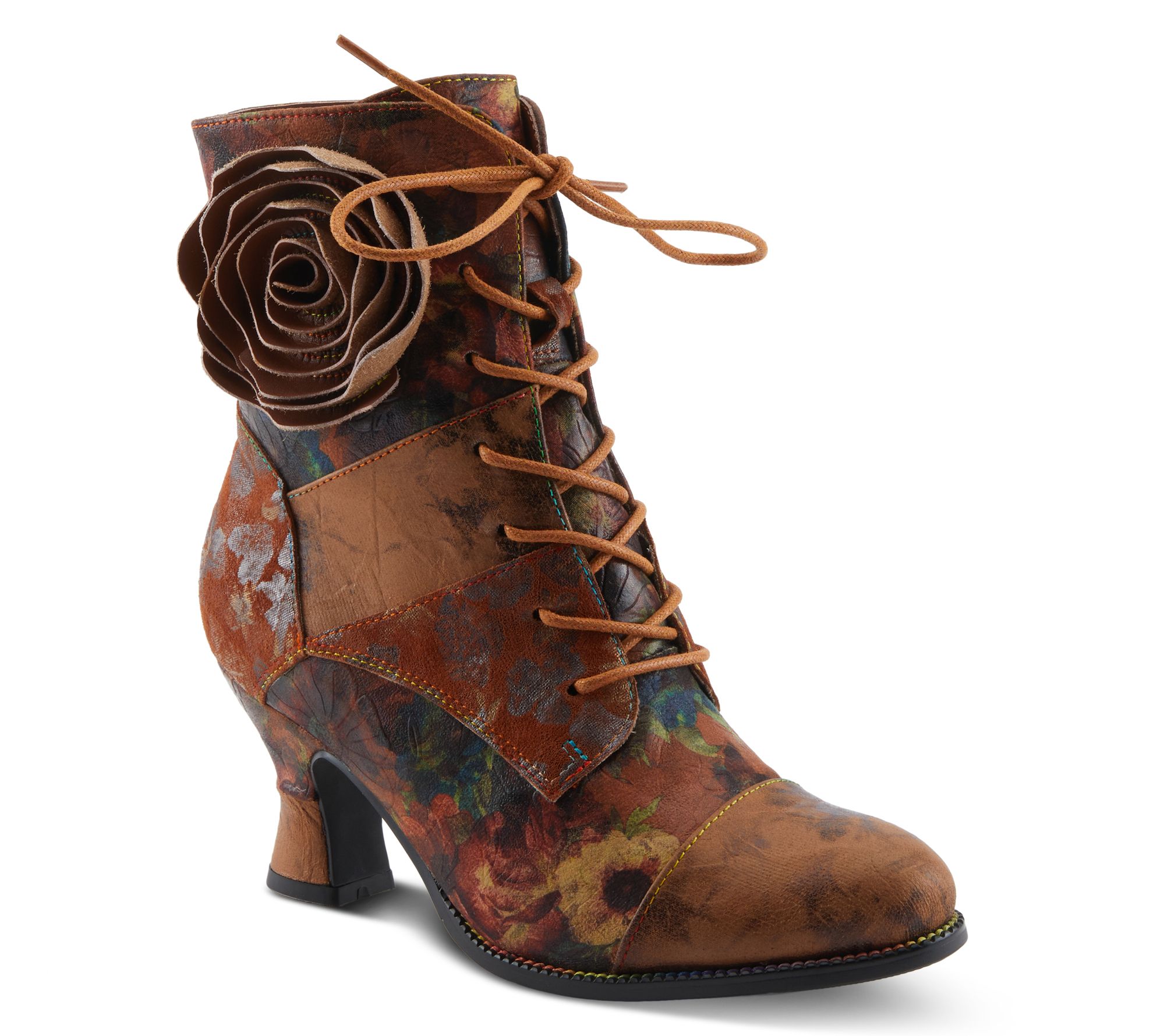 L'Artiste by Spring Step Lace-up Boots - Roselia-Flow