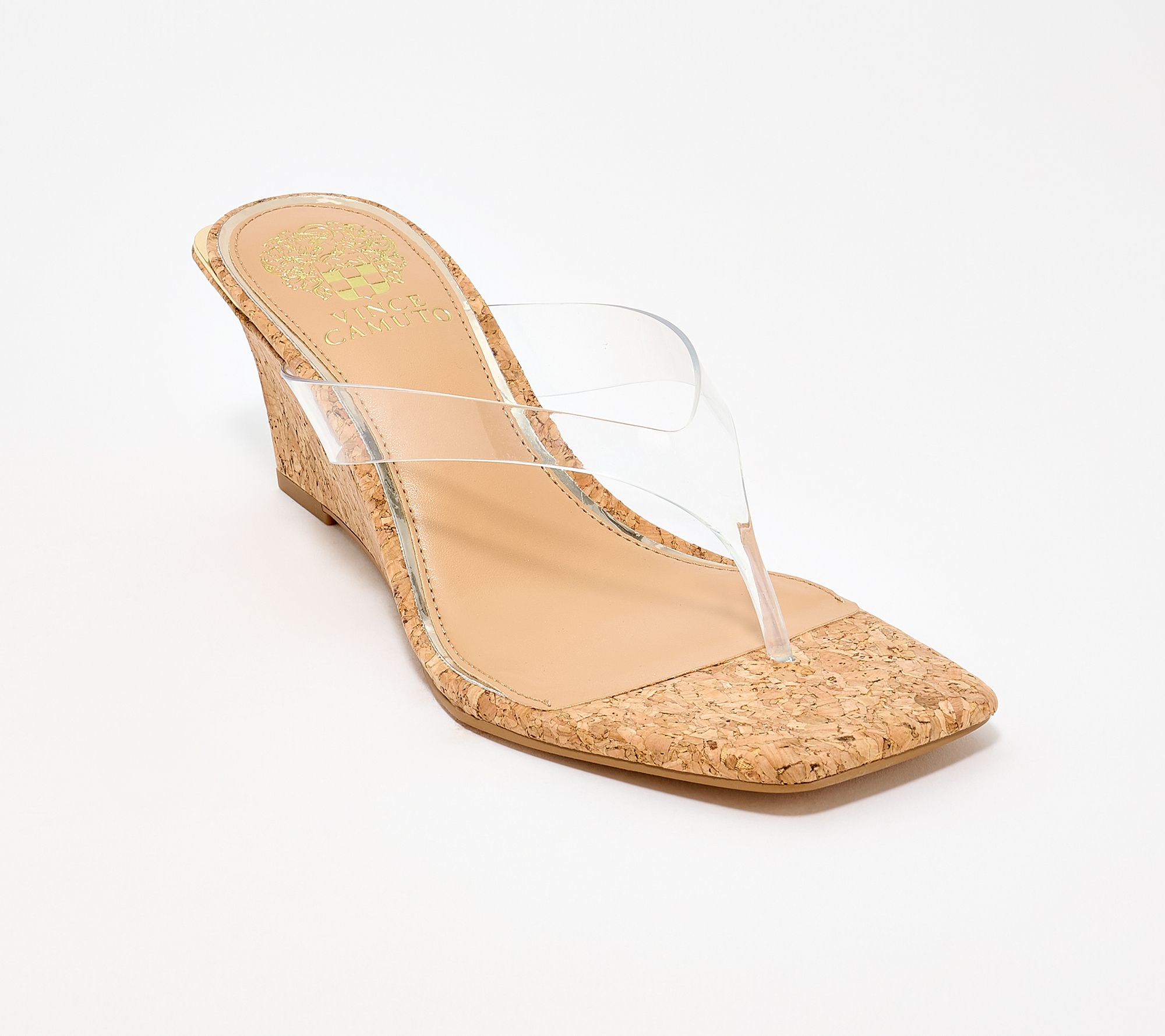 Vince Camuto Leather Thong Wedges - Cianna