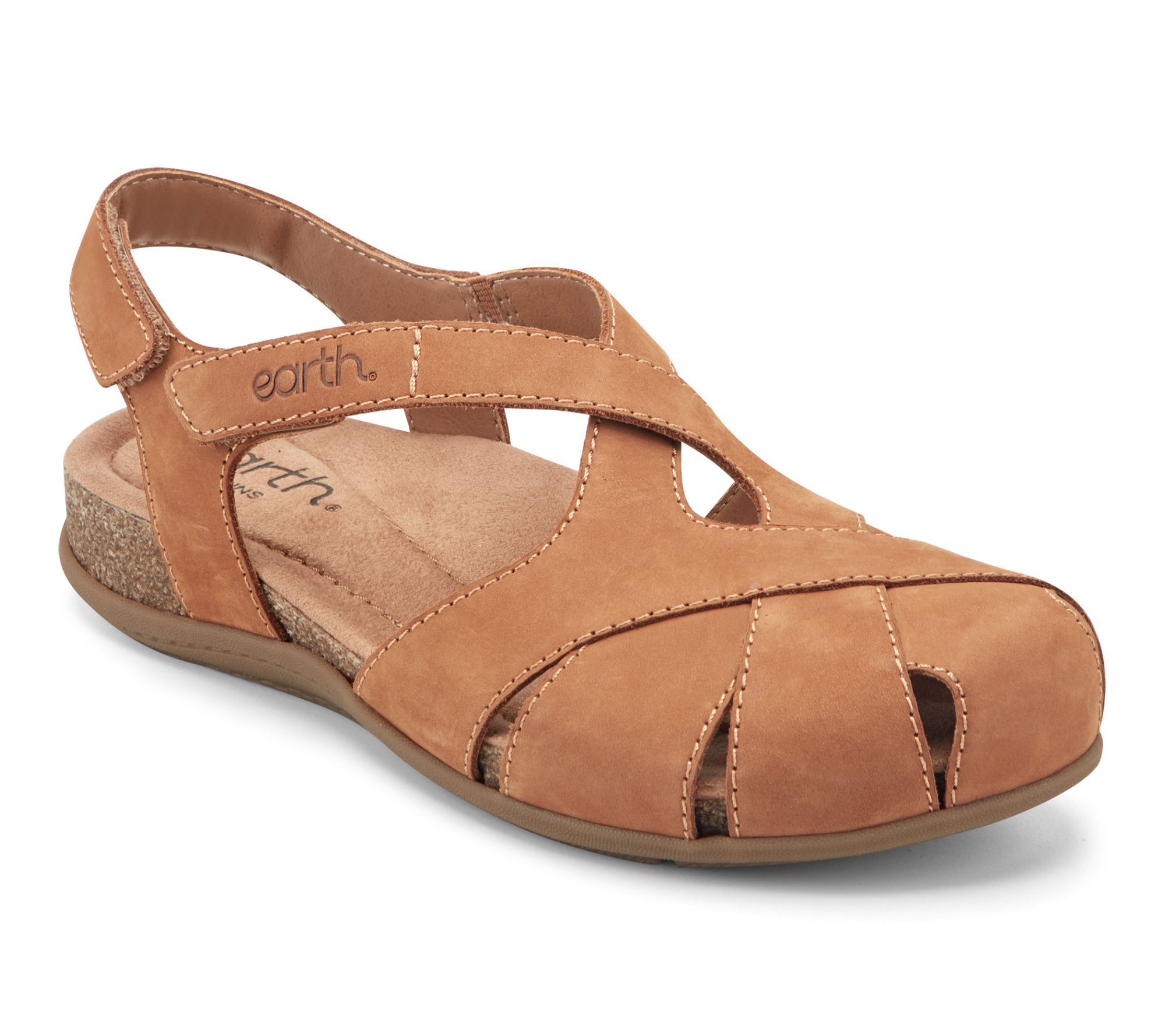 Earth Leather Keyhole Fisherman Sandals-Brentia