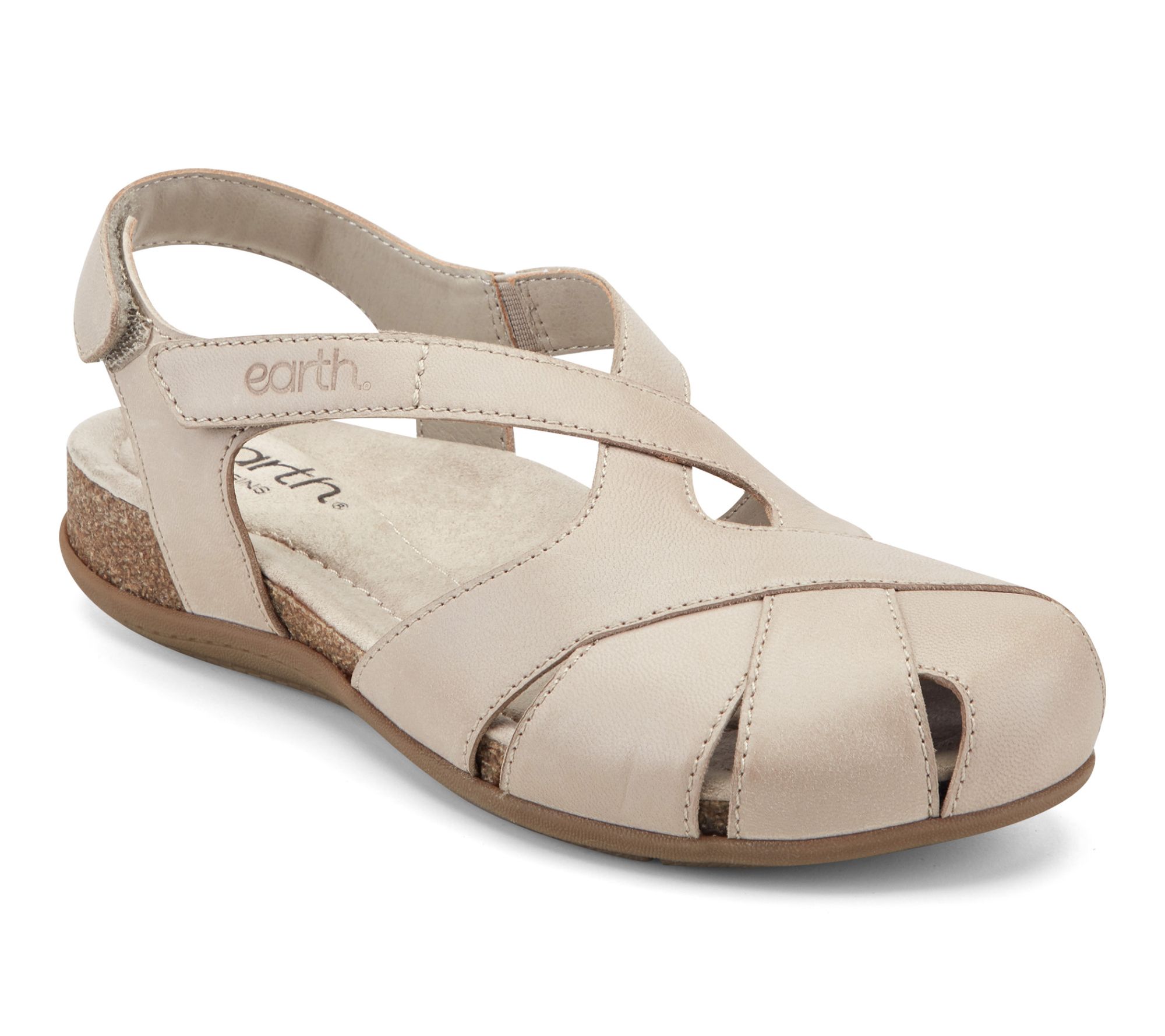 Earth Leather Keyhole Fisherman Sandals-Brentia