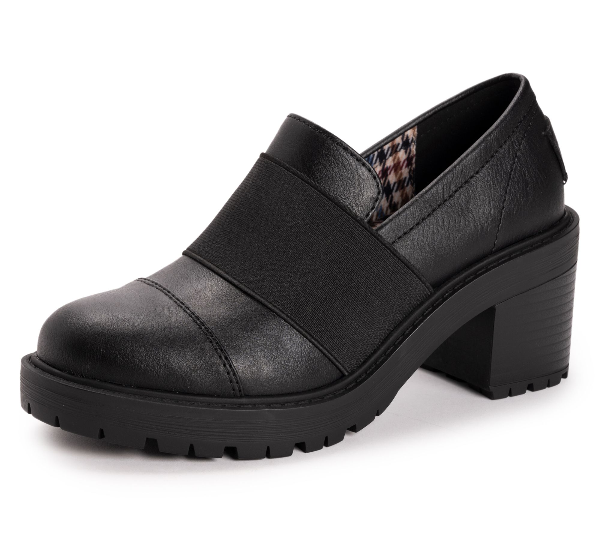 Muk Luks Block Heel Loafers -Lucy Lettie