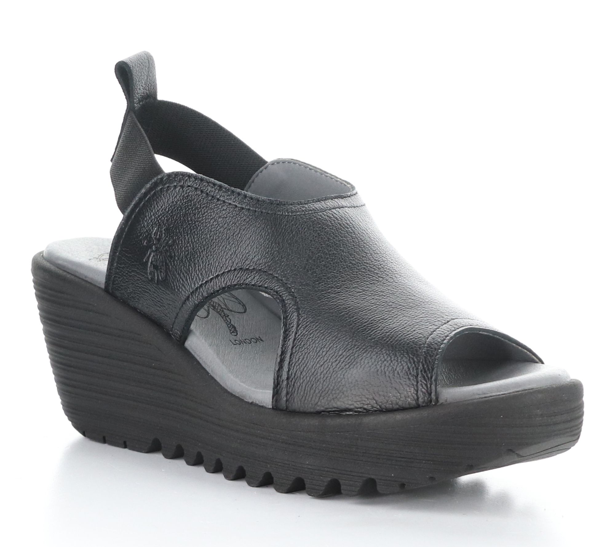 Fly London Mous se Leather Wedg e Sandals - Lik u426Fly