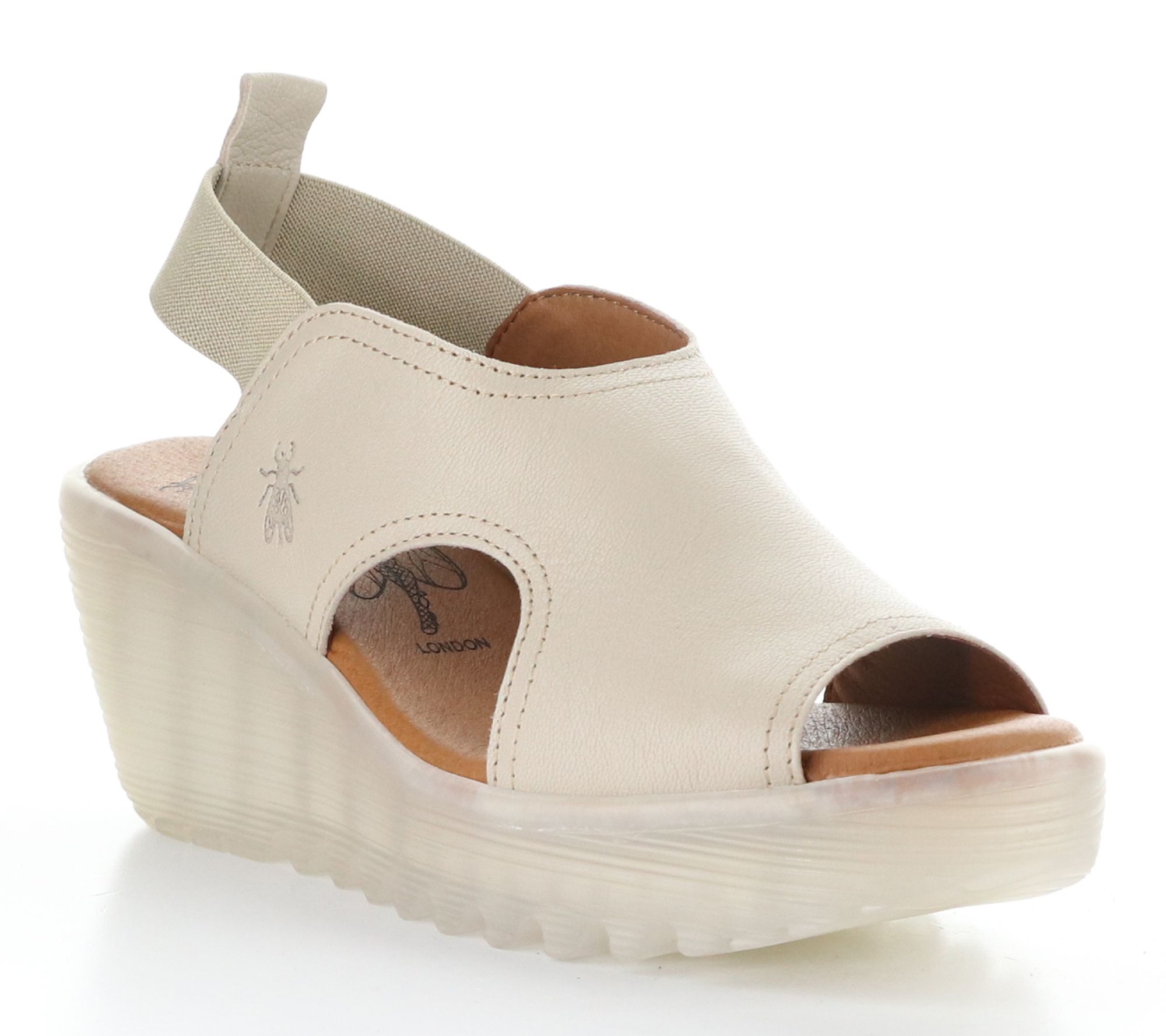 Fly London Mous se Leather Wedg e Sandals - Lik u426Fly
