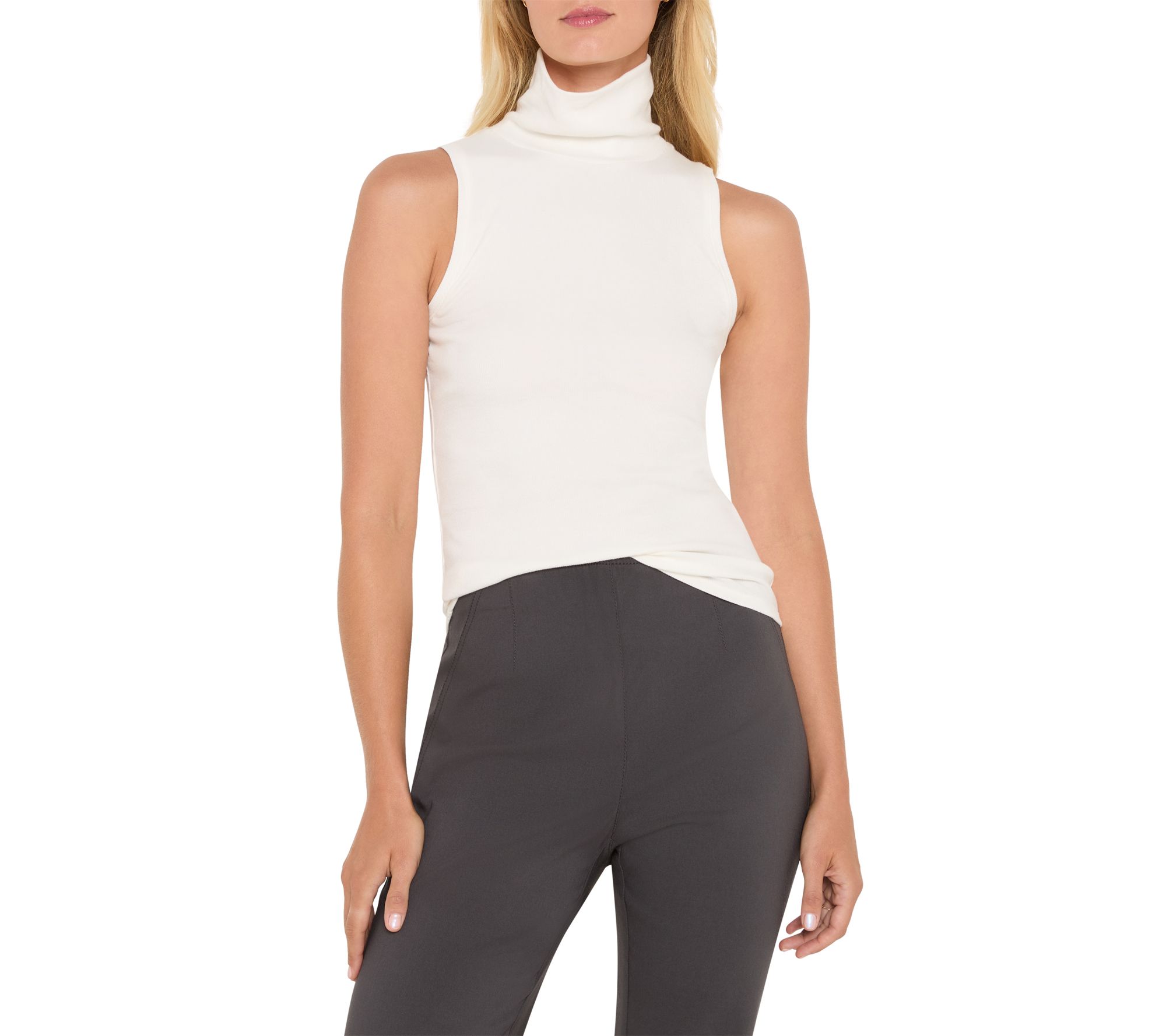 NIC+ZOE Perfect Knit Rib Turtleneck Tank