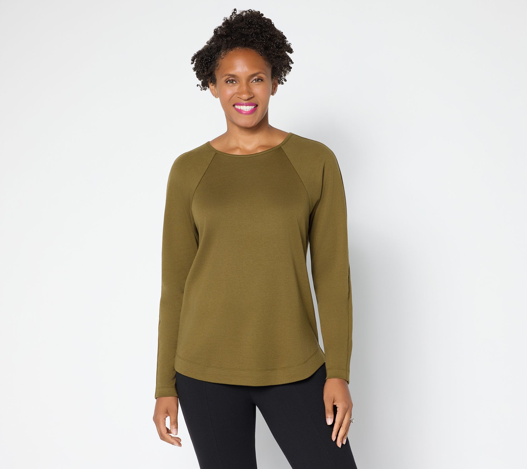 "As Is" Martha Stewart Signature Essentials Long Sleeve Top