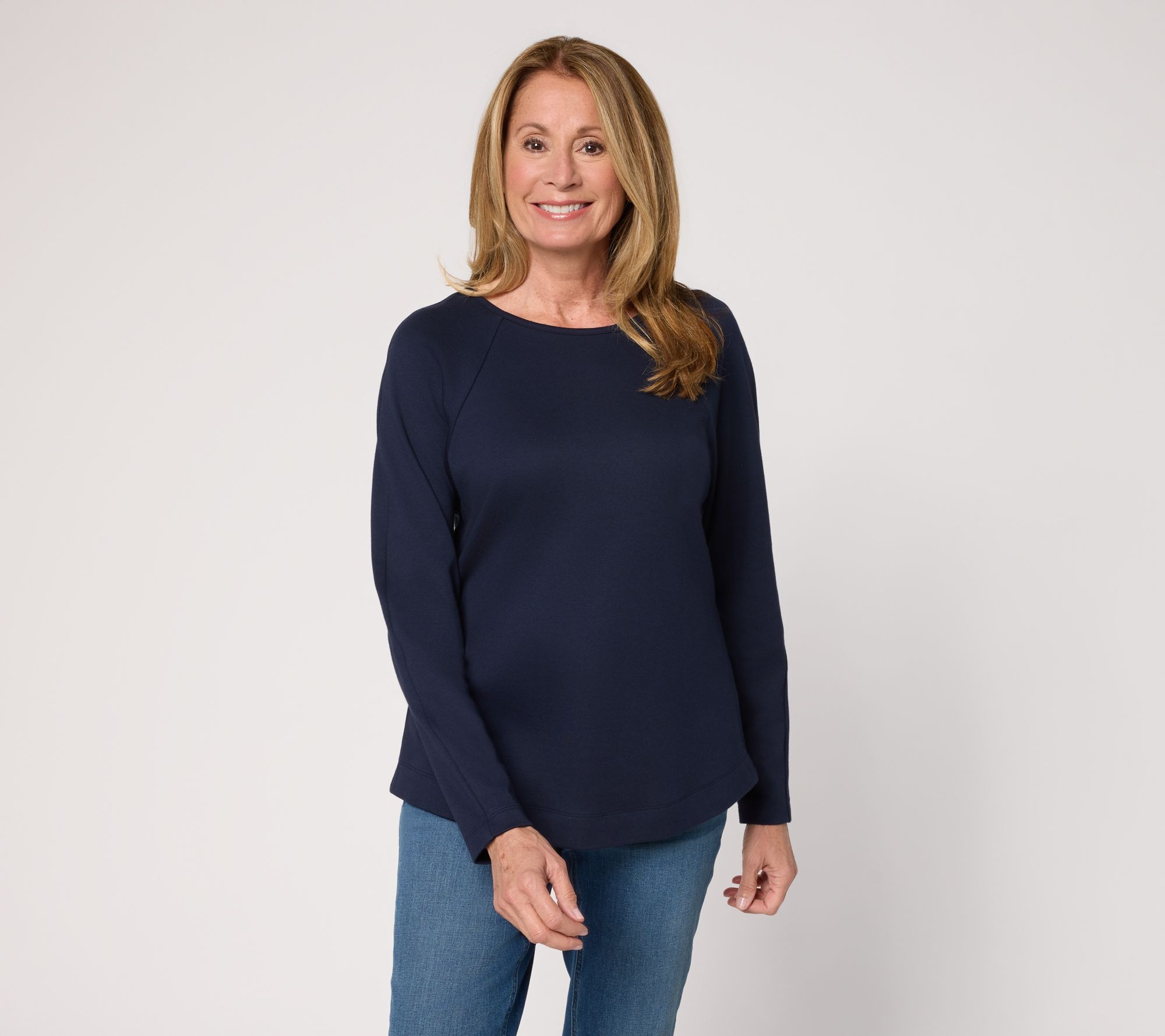 "As Is" Martha Stewart Signature Essentials Long Sleeve Top