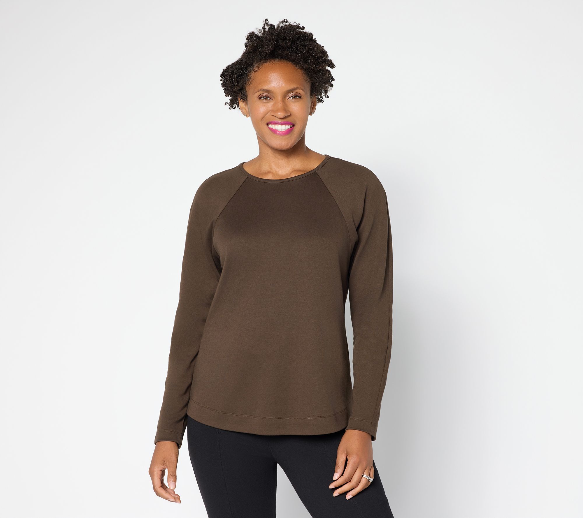 "As Is" Martha Stewart Signature Essentials Long Sleeve Top