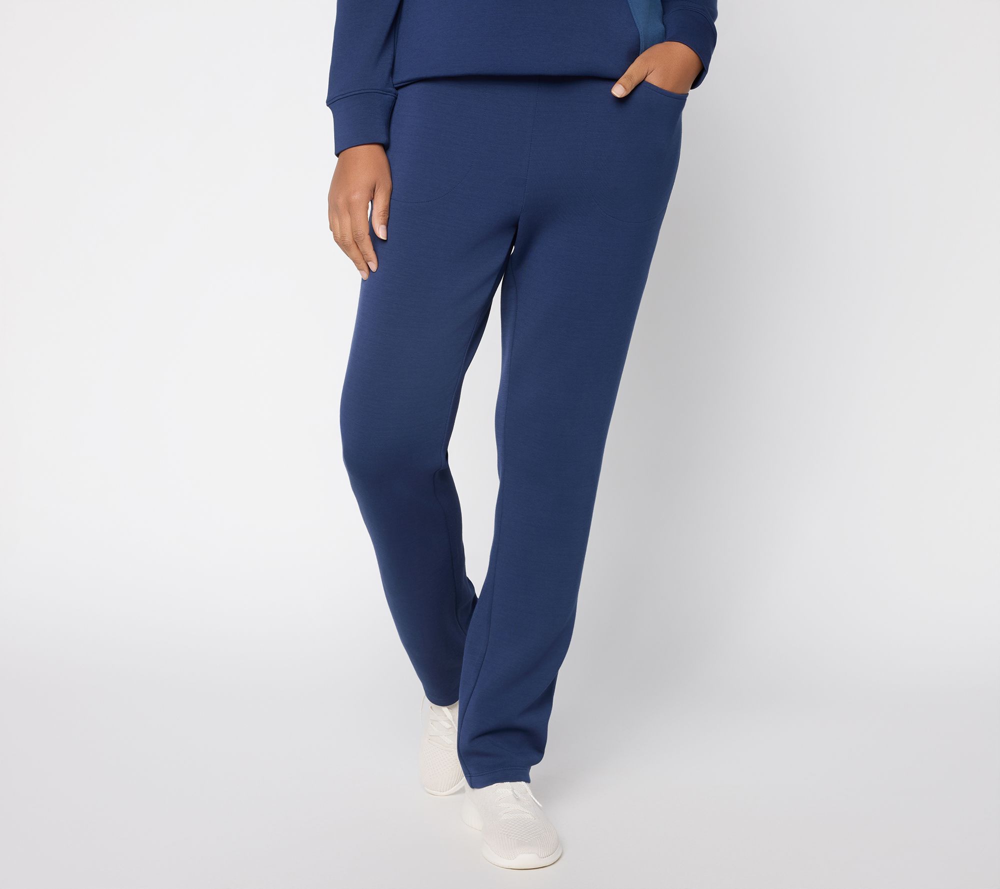 "As Is" Belle by Kim Gravel Reg ScubaLuxe Slim Straight Pant